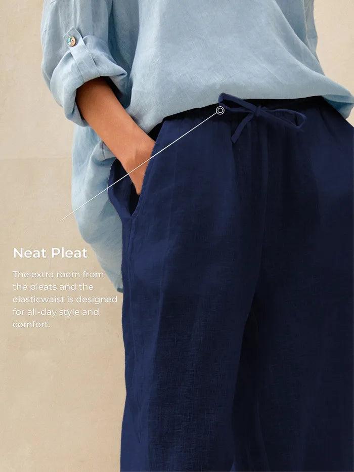 100% Linen Classic Pants LYON