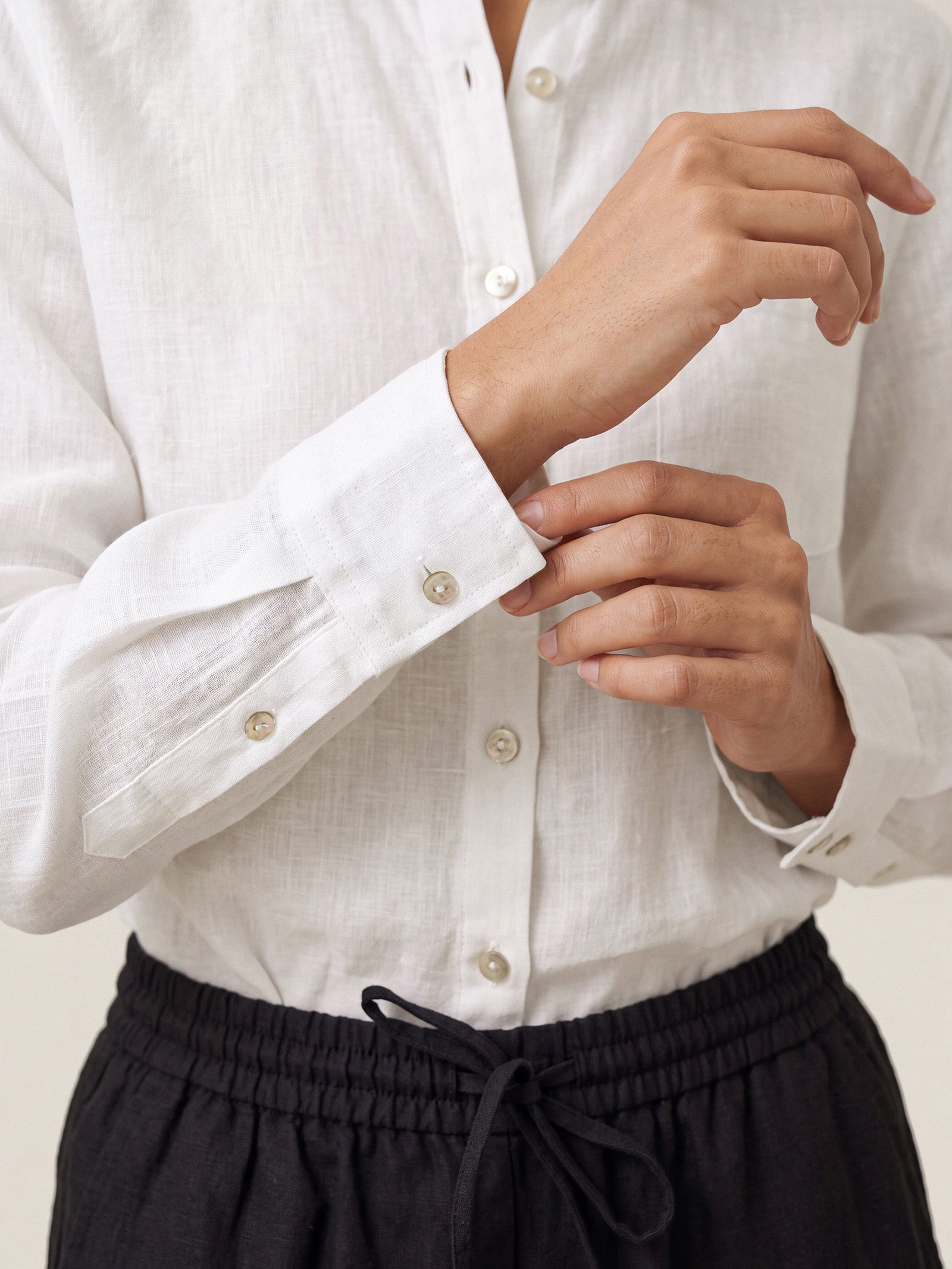 100% Linen Classic Shirt Top SAVANNAH