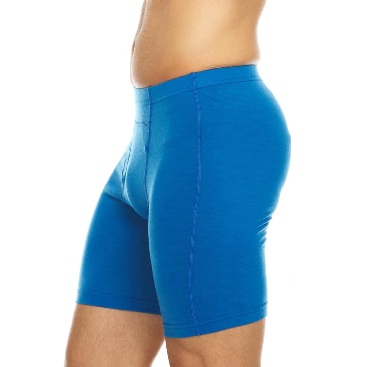 Men's Lightweight Merino Wool Boxer Briefs - Fitted Athletic Base