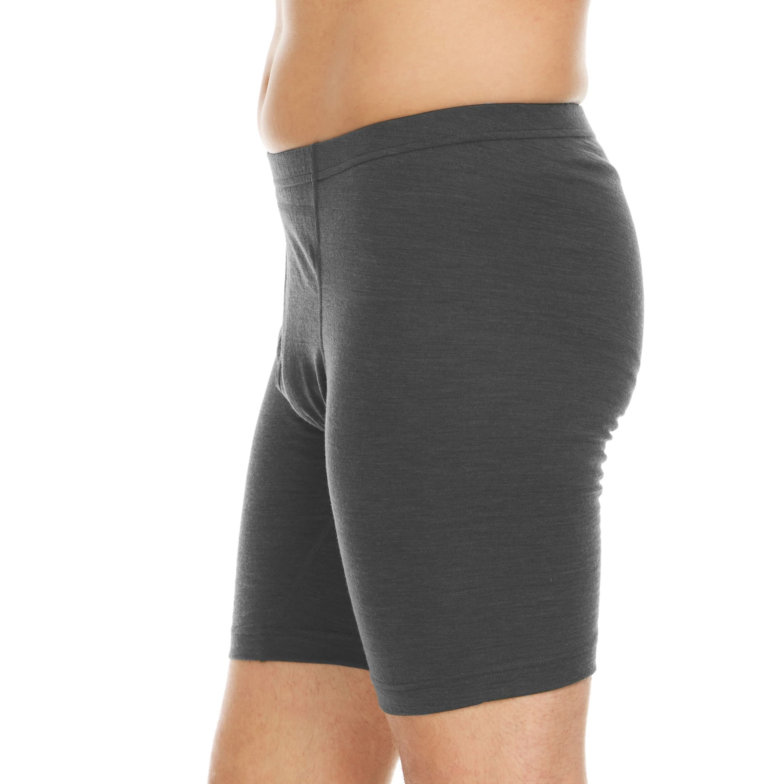 Men's Lightweight Merino Wool Boxer Briefs - Fitted Athletic Base