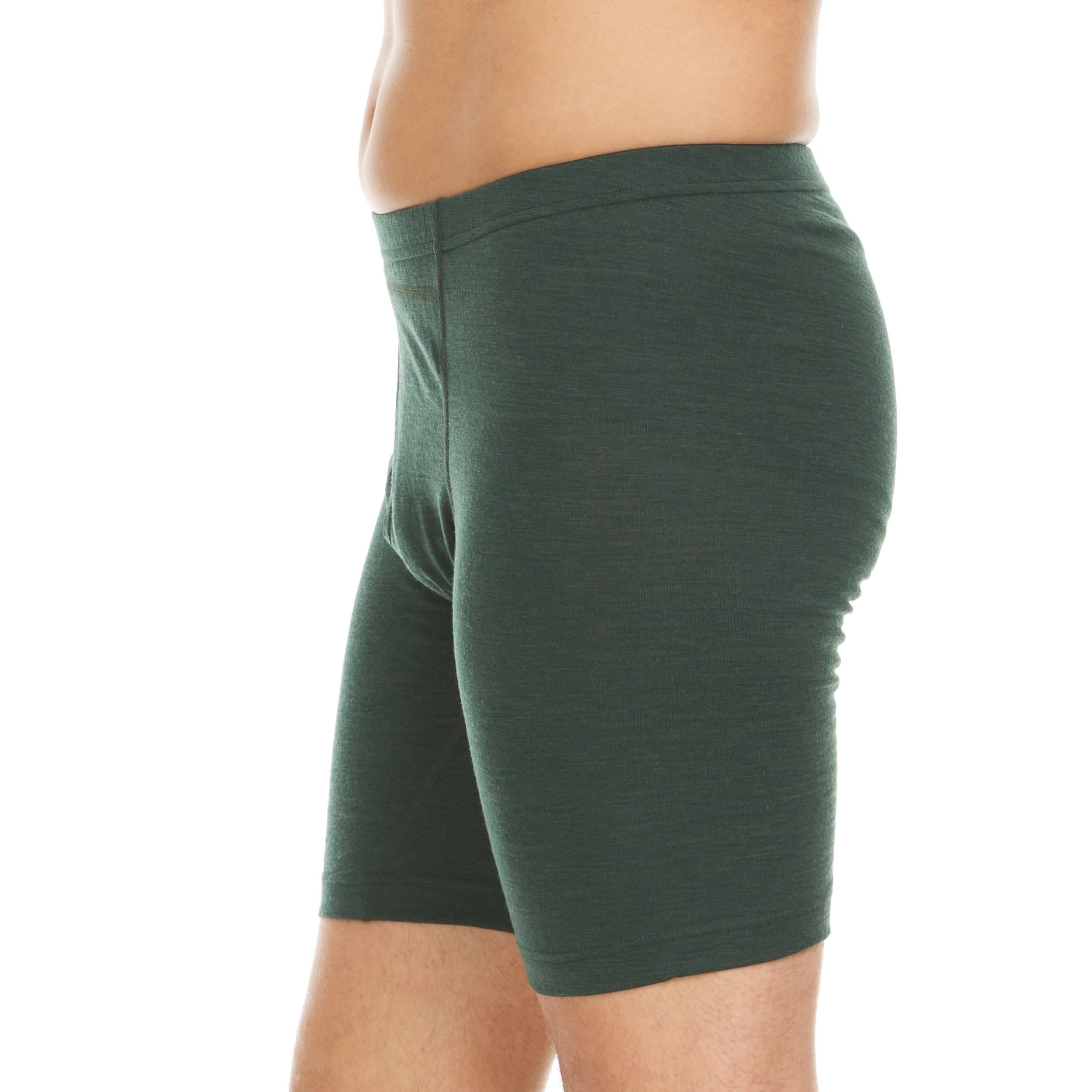Men's Lightweight Merino Wool Boxer Briefs - Fitted Athletic Base