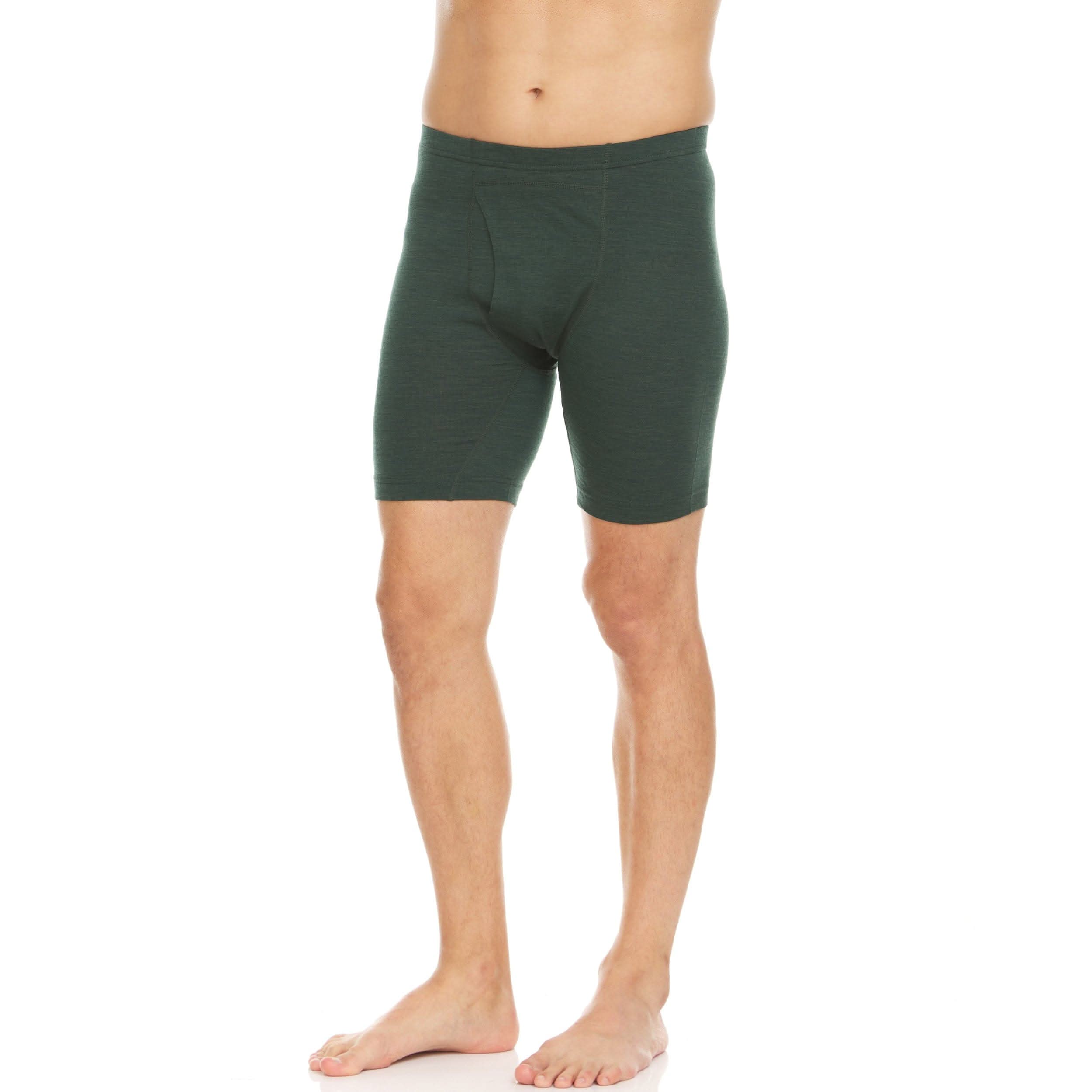 Men's Lightweight Merino Wool Boxer Briefs - Fitted Athletic Base