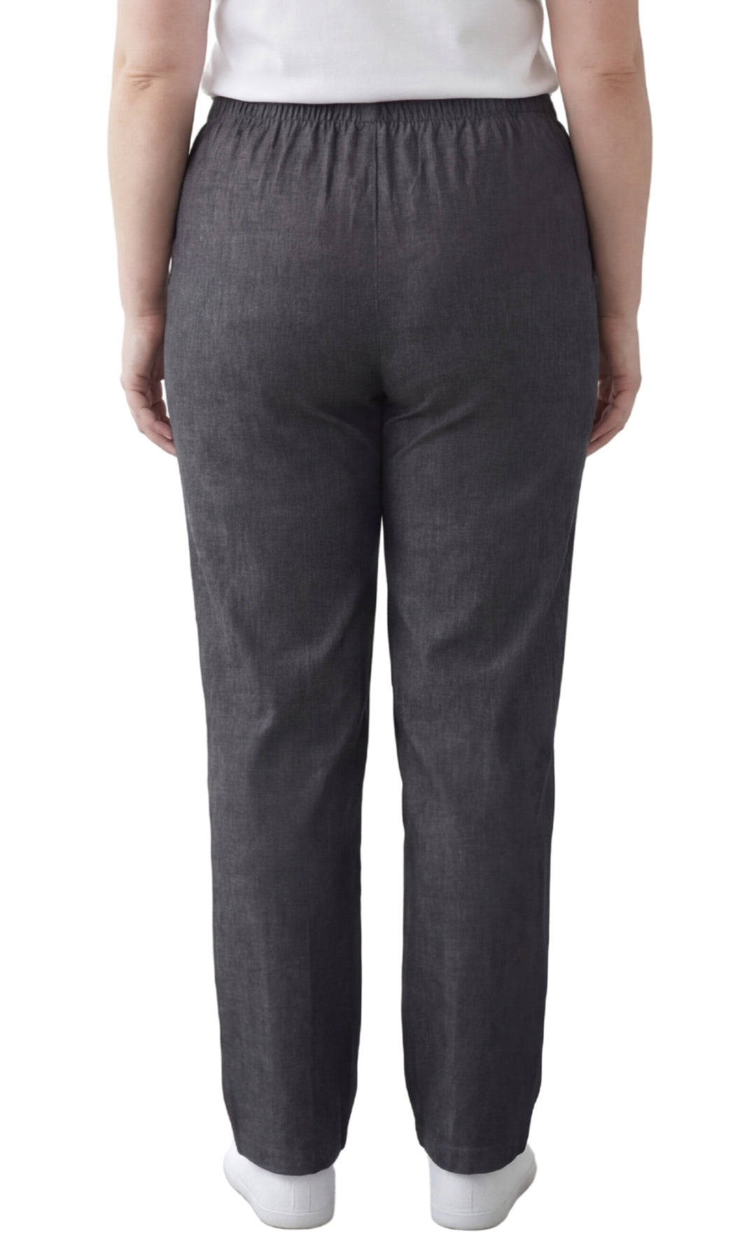 Women's Lightweight Pull-On Denim Jeans Relaxed Straight Leg
