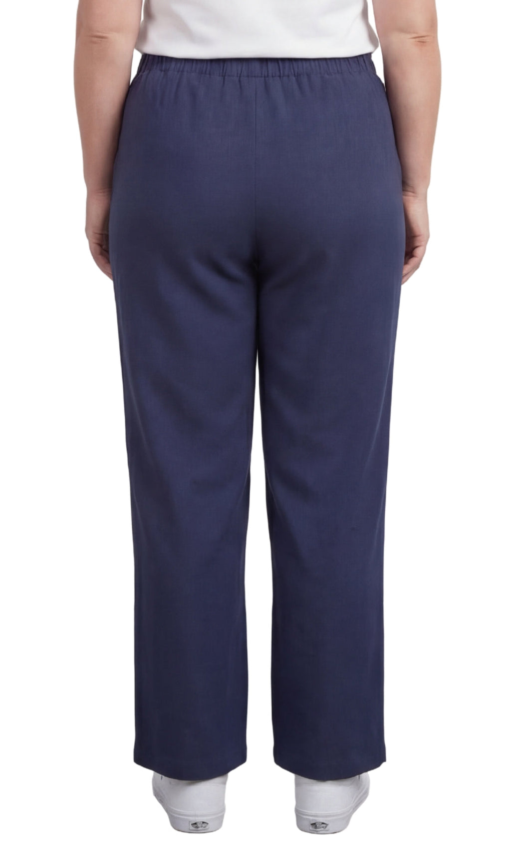 Women's Lightweight Pull-On Denim Jeans Relaxed Straight Leg