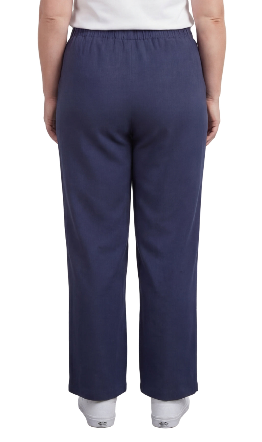 Women's Lightweight Pull-On Denim Jeans Relaxed Straight Leg