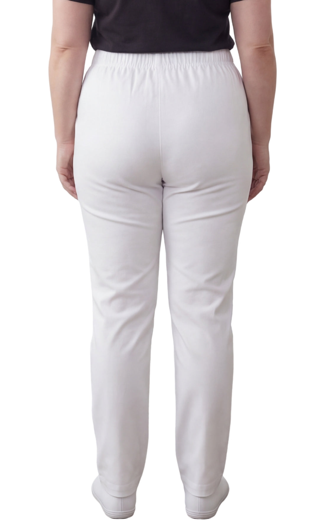 Women's Lightweight Pull-On Denim Jeans Relaxed Straight Leg