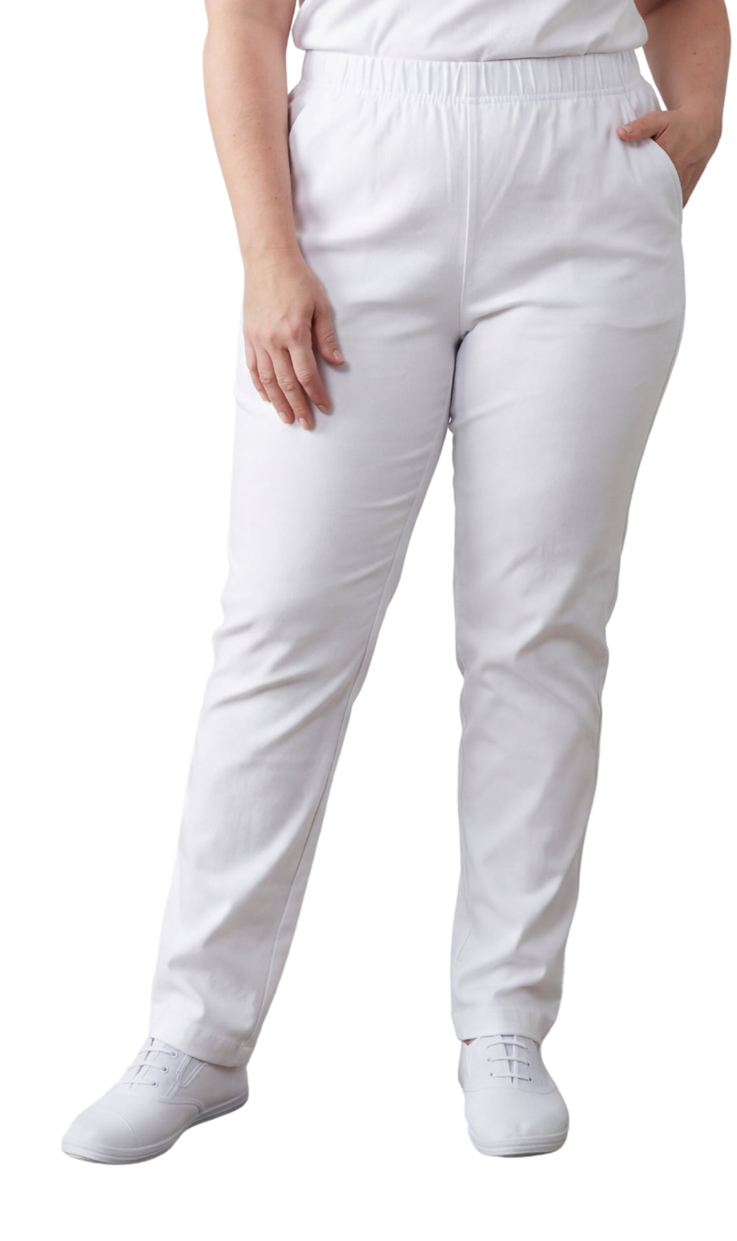 Women's Lightweight Pull-On Denim Jeans Relaxed Straight Leg