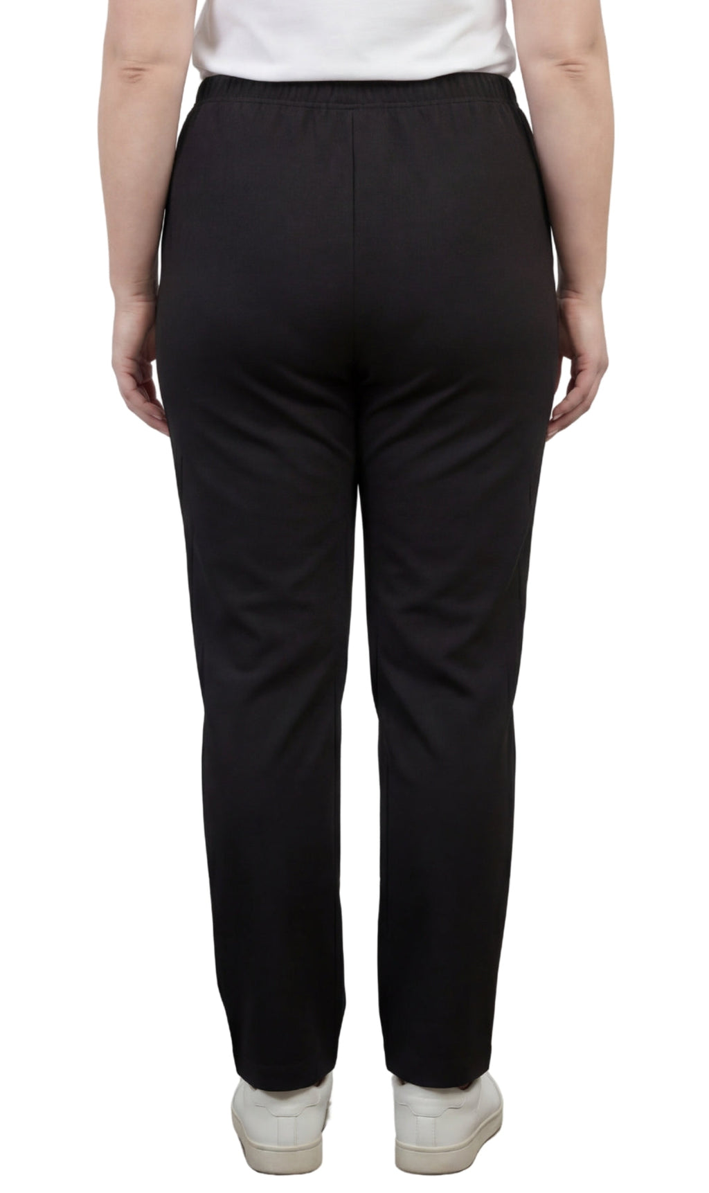 Women's Classic Pull-On Poly Knit Elastic Waist Dress Slacks