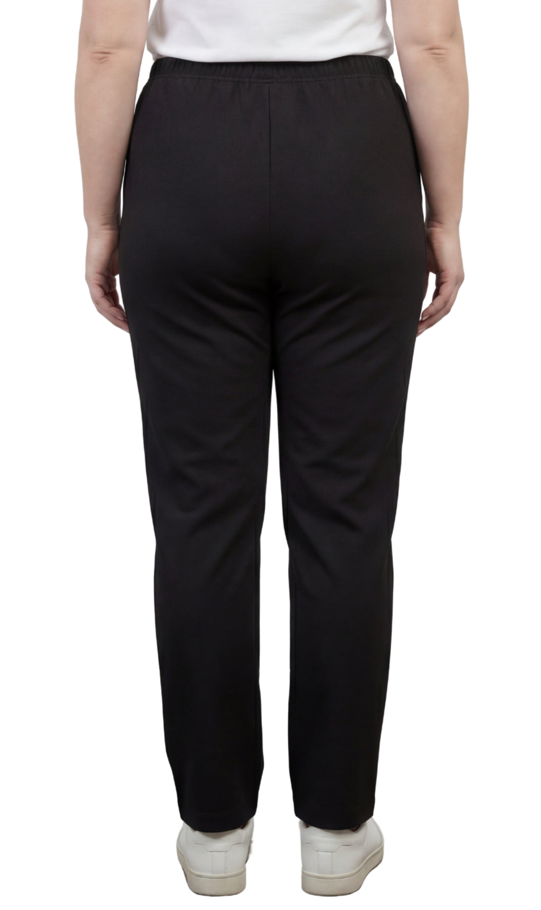 Women's Classic Pull-On Poly Knit Elastic Waist Dress Slacks