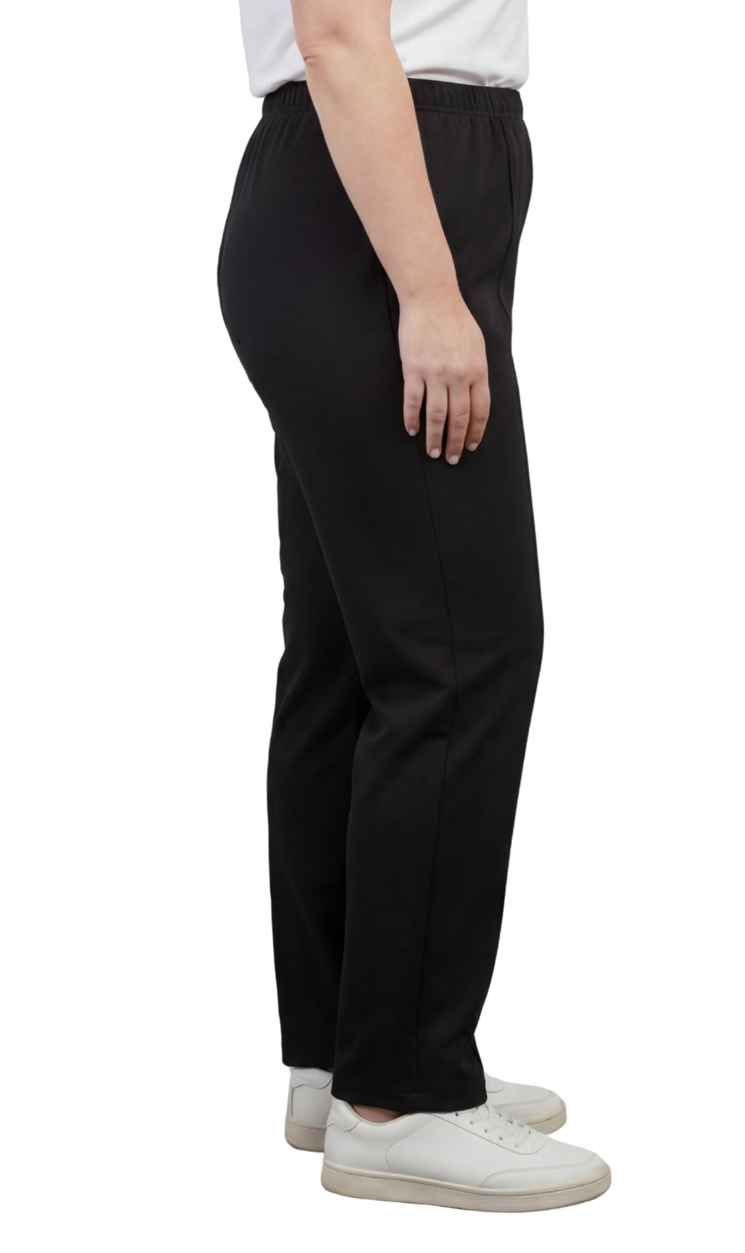 Women's Classic Pull-On Poly Knit Elastic Waist Dress Slacks