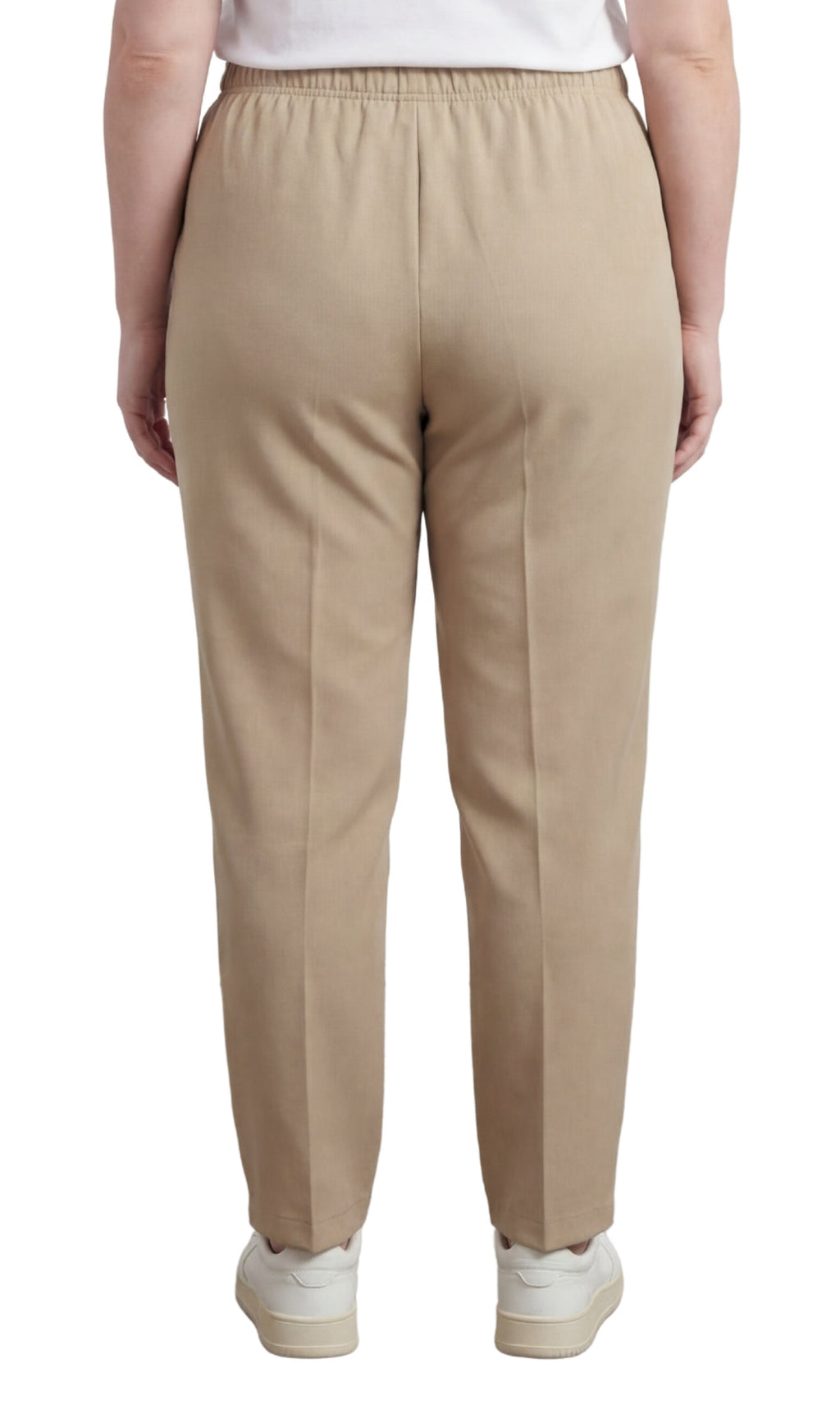 Women's Classic Pull-On Poly Knit Elastic Waist Dress Slacks