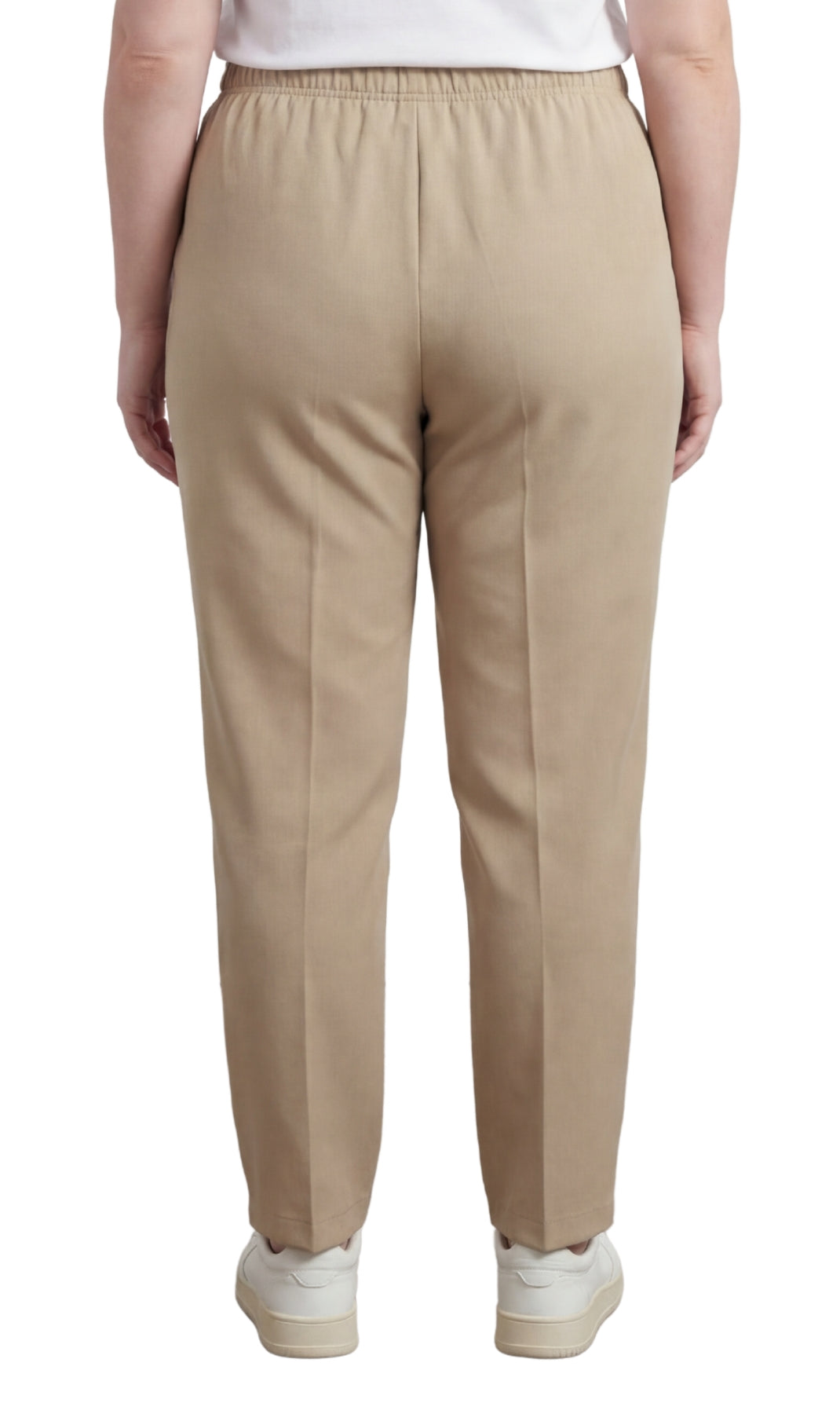 Women's Classic Pull-On Poly Knit Elastic Waist Dress Slacks