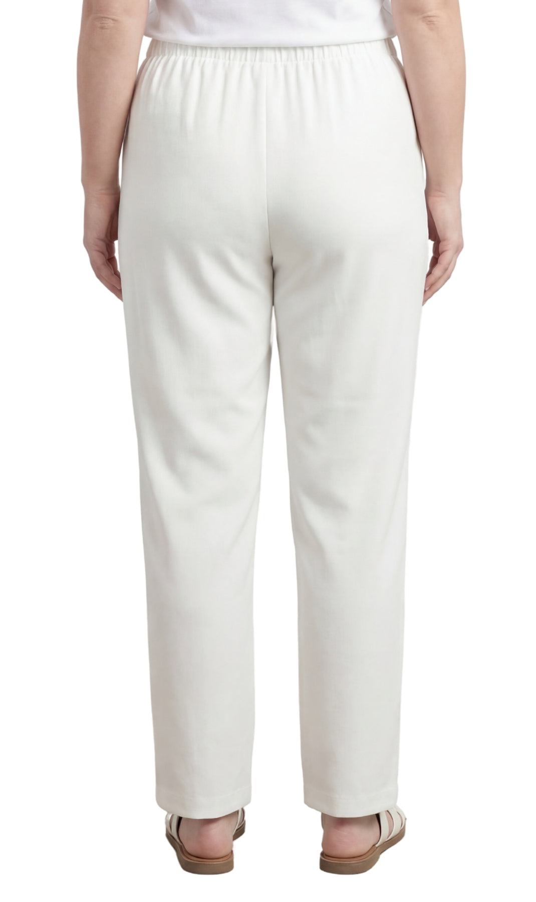 Women's Classic Pull-On Poly Knit Elastic Waist Dress Slacks