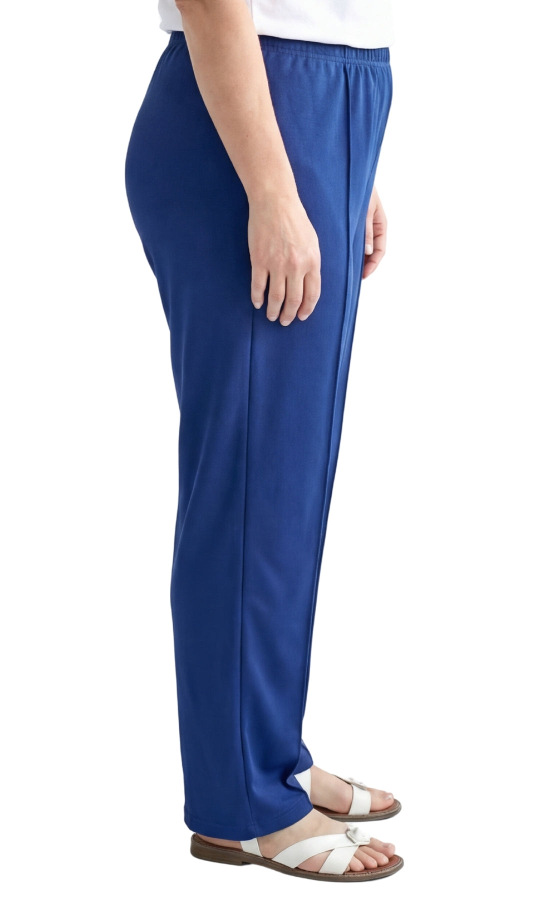Women's Classic Pull-On Poly Knit Elastic Waist Dress Slacks