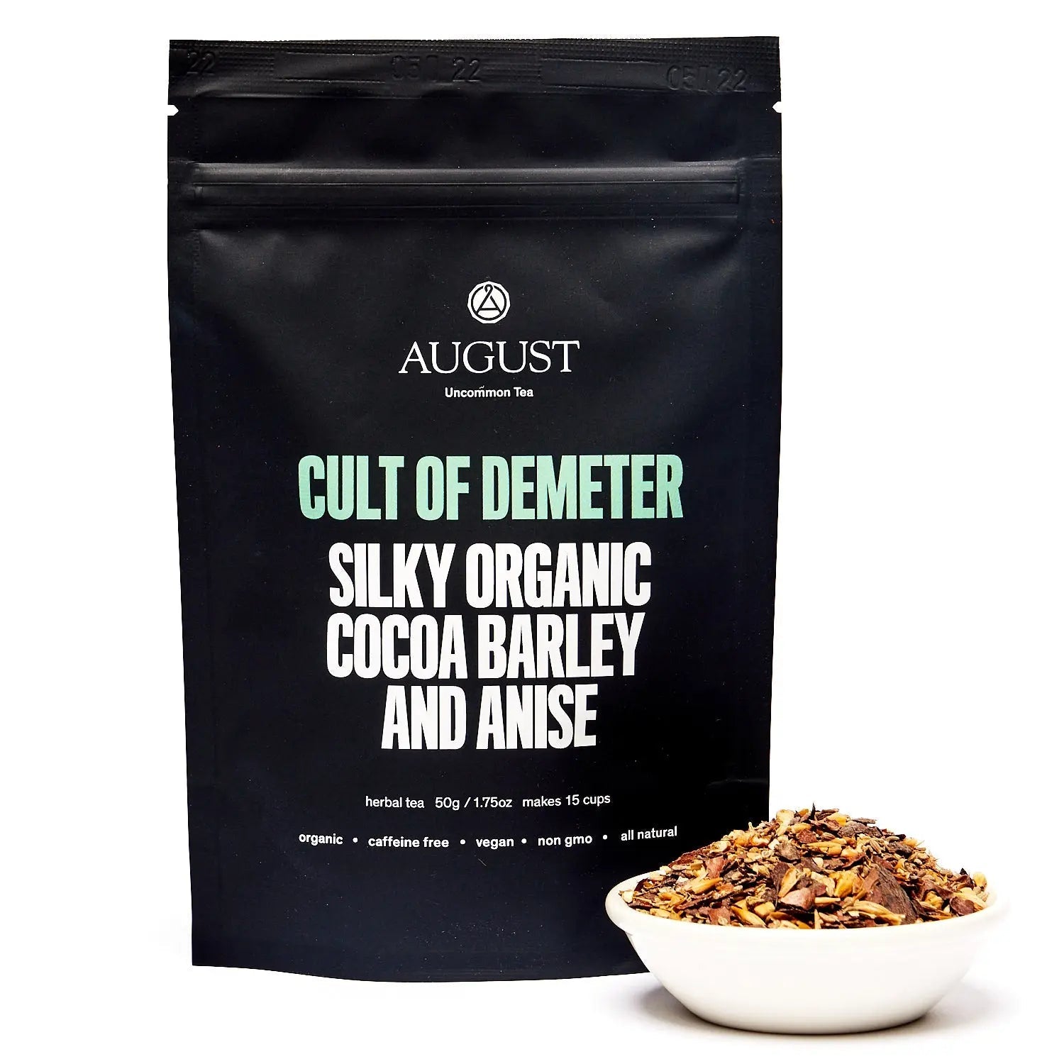 Cult of Demeter Cocoa Anise Barley Herbal Tea Caffeine Free - Image 2