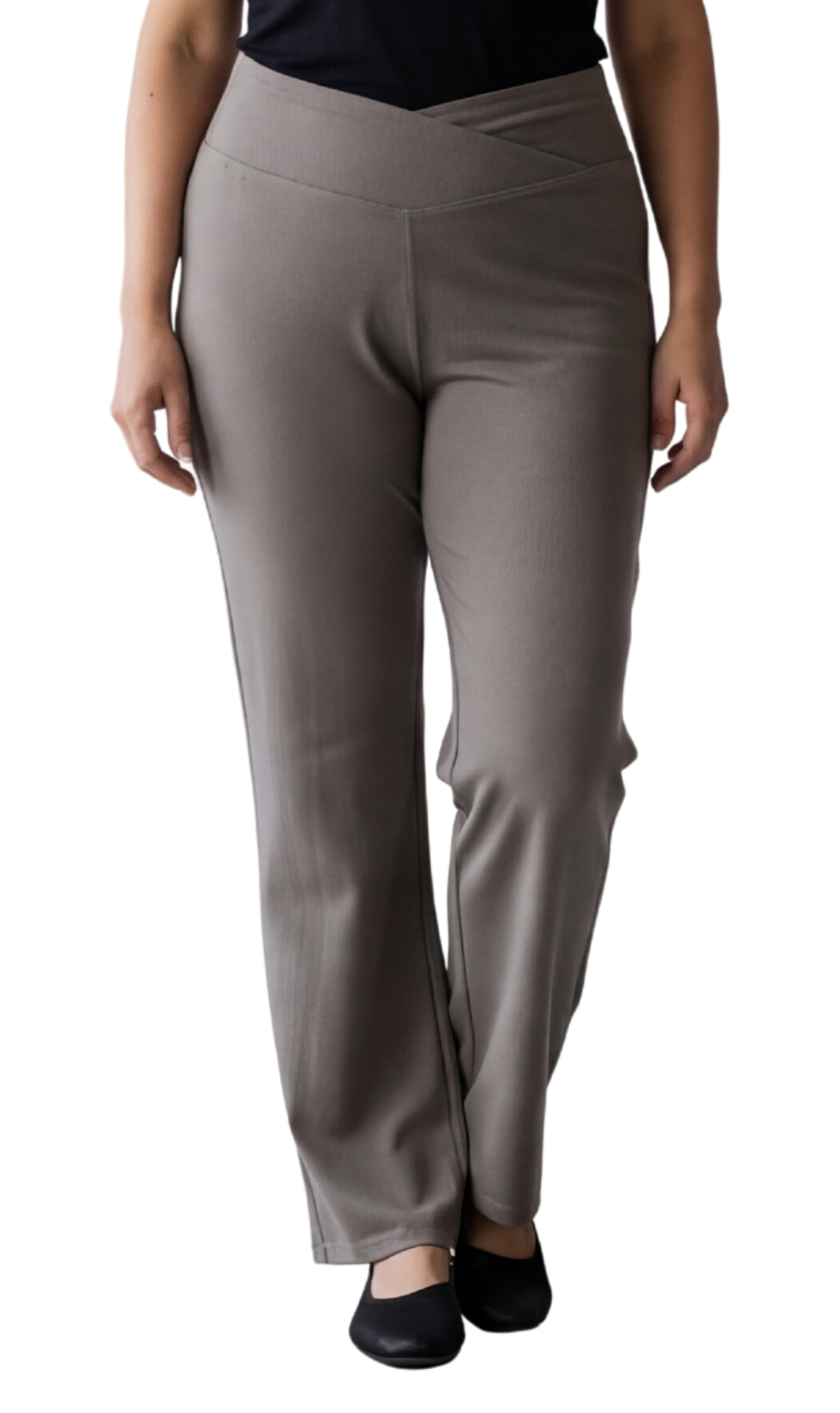 Women's Bootcut Flare Leggings with Crossover Waist