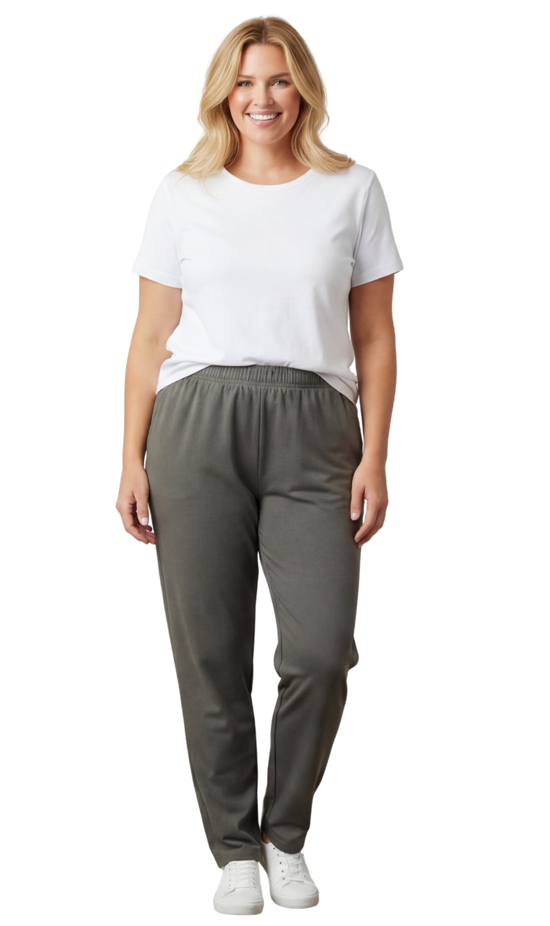 Women's High-Waisted Premium Cotton Stretch Leggings in Dressy Black