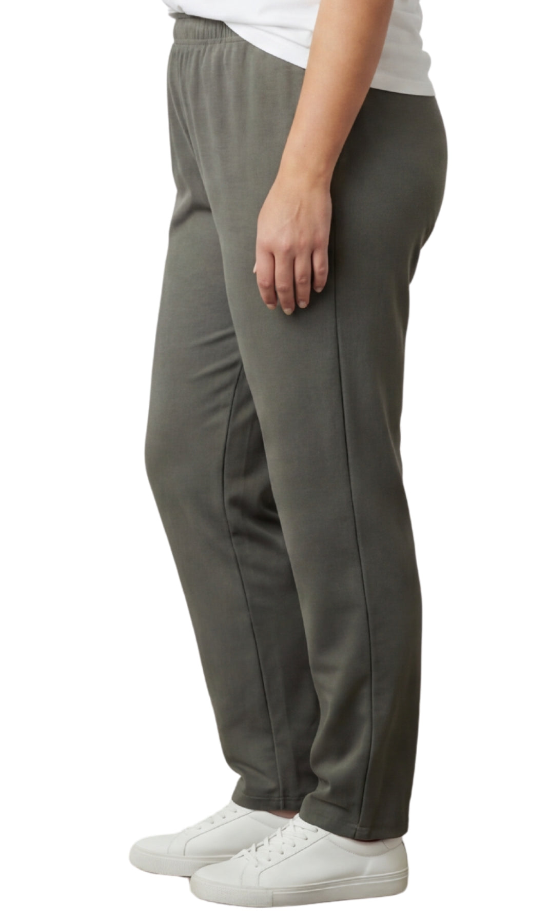 Women's High-Waisted Premium Cotton Stretch Leggings in Dressy Black