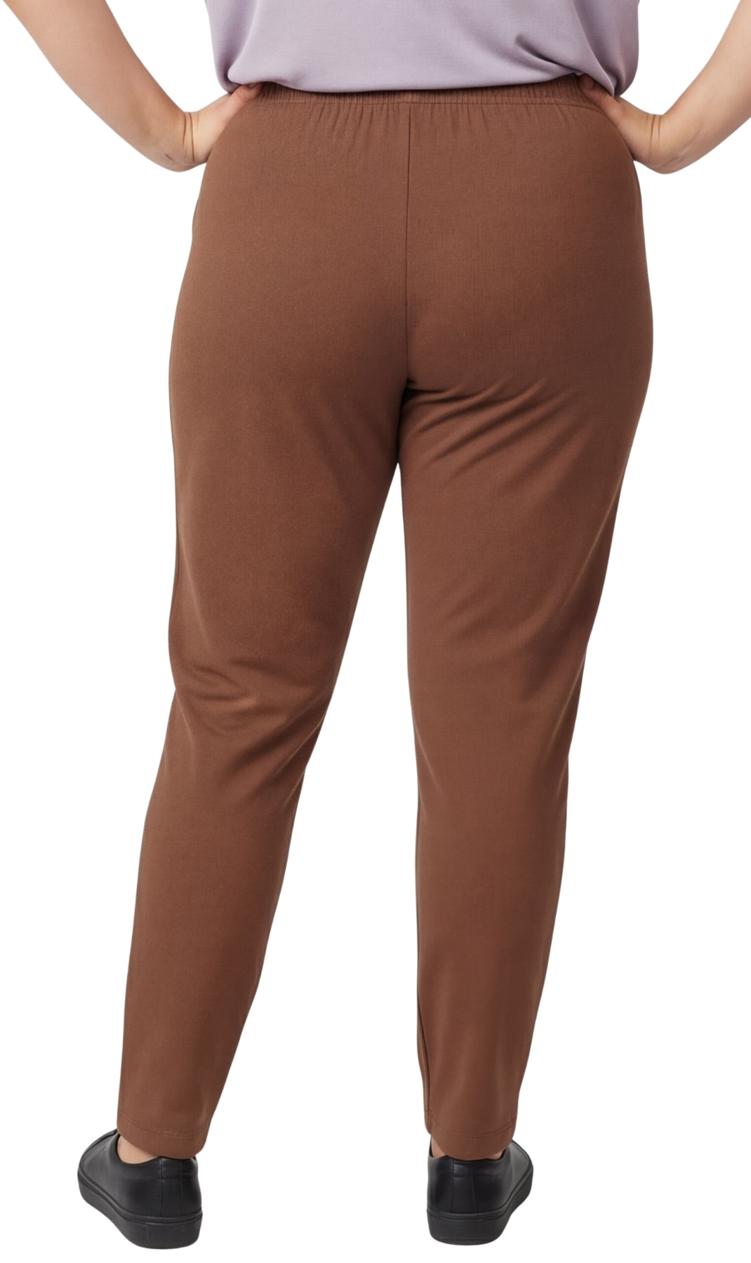 Women's High-Waisted Premium Cotton Stretch Leggings in Dressy Black