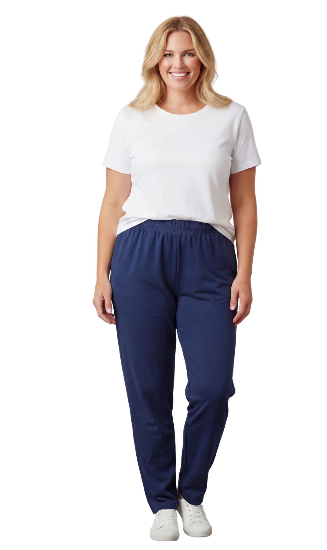 Women's High-Waisted Premium Cotton Stretch Leggings in Dressy Black
