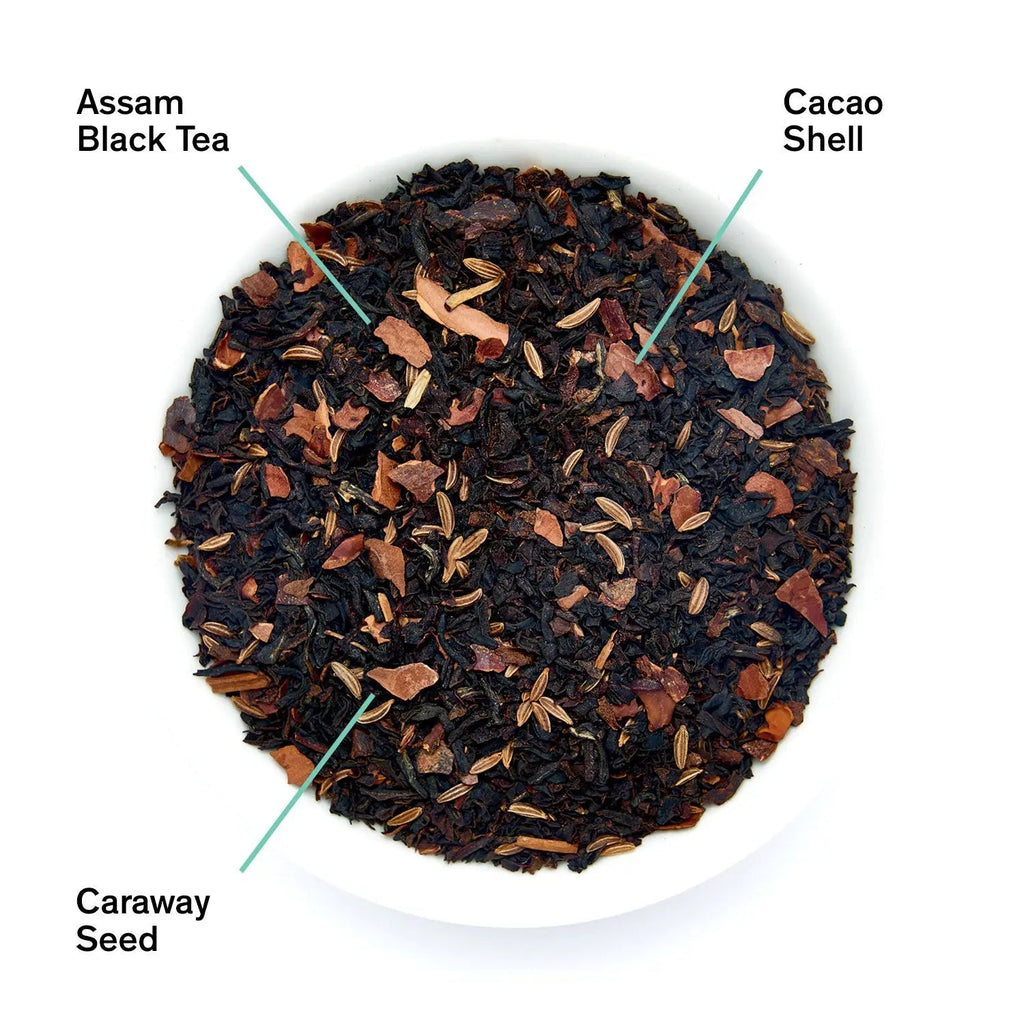 The Library Malty Black Tea with Cacao and Caraway Seeds