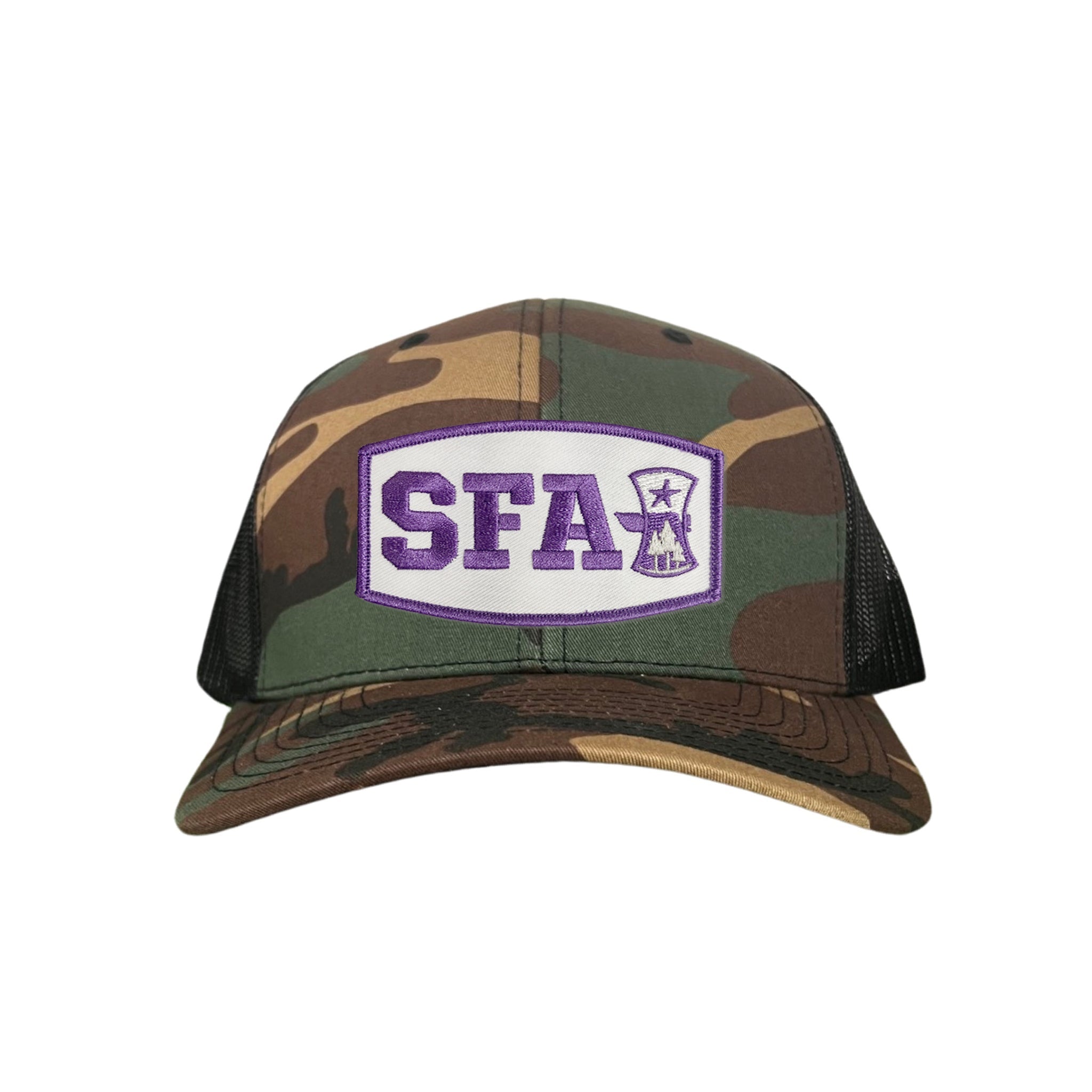 SFA Star and Trees Axe Head Mesh Snapback - Curved Bill Cap
