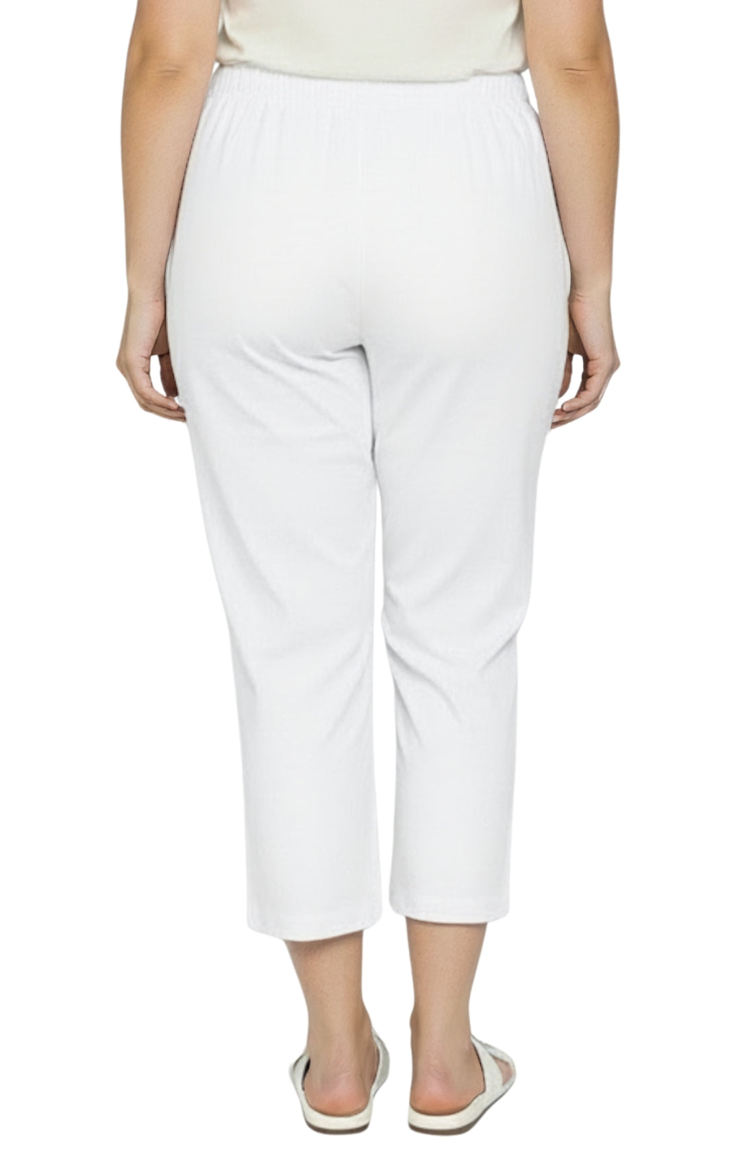 Women's Lightweight Stretch Denim Capri Pants, Mid-Rise Straight