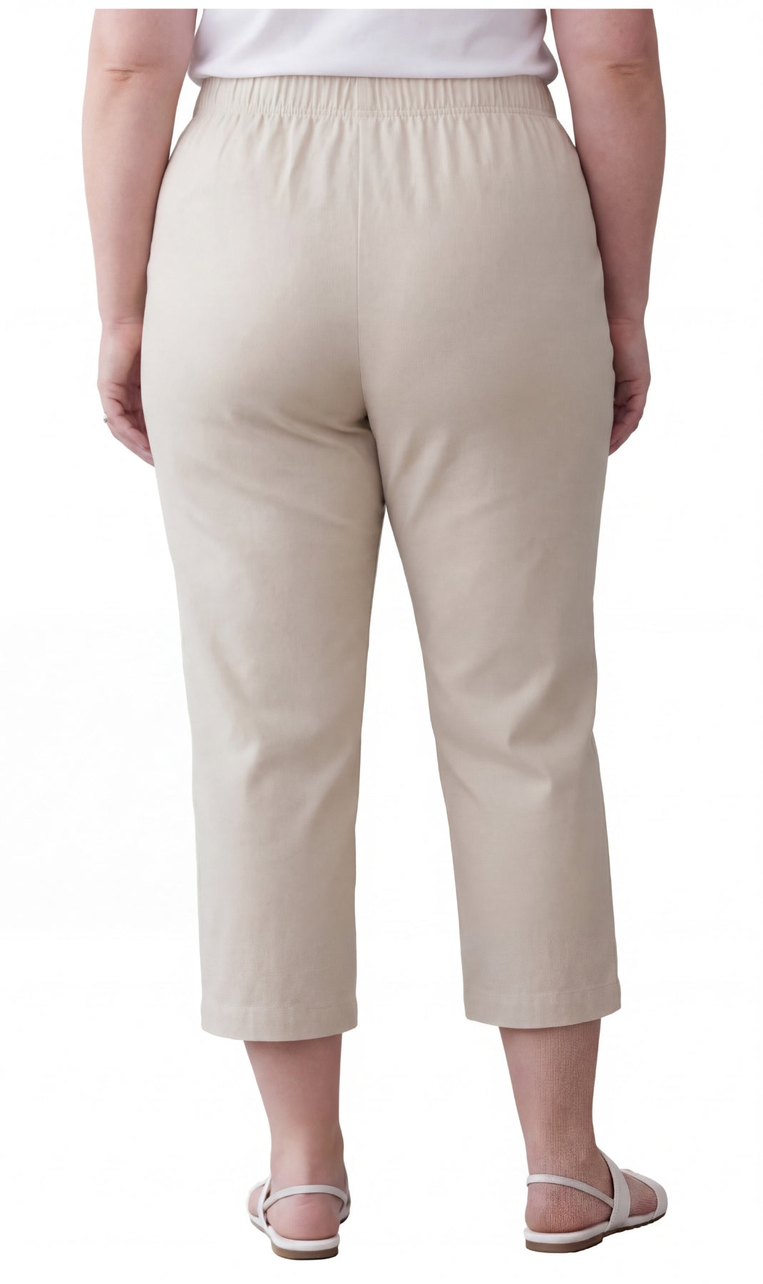 Women's Lightweight Stretch Denim Capri Pants, Mid-Rise Straight