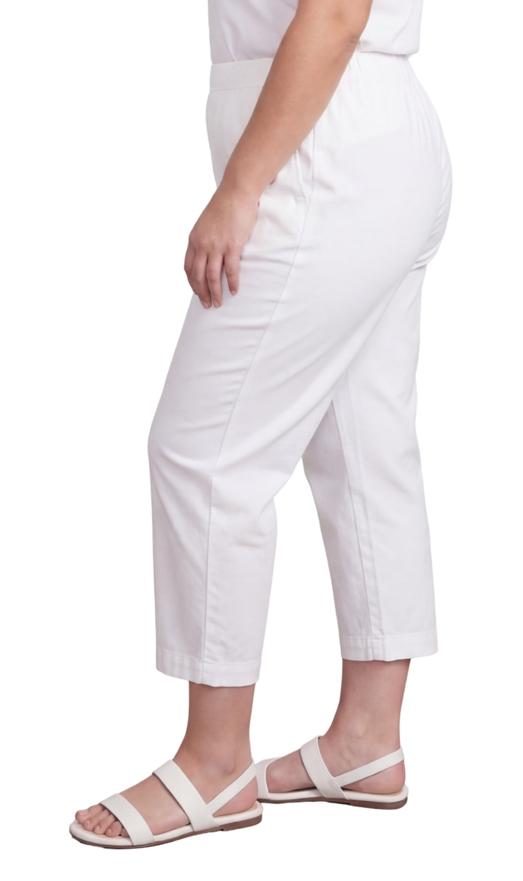 Women's Lightweight Stretch Denim Capri Pants, Mid-Rise Straight