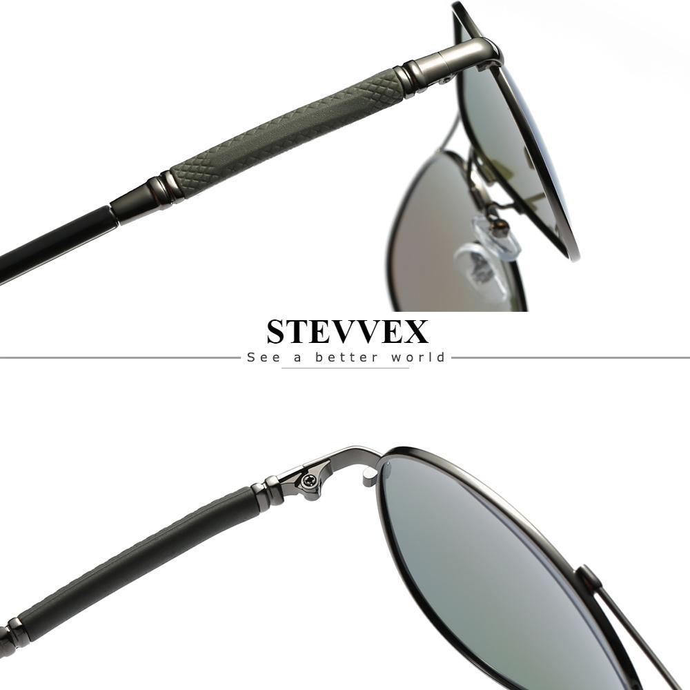 Luxury Polarized Aviator Sunglasses for Men with UV400 Protection