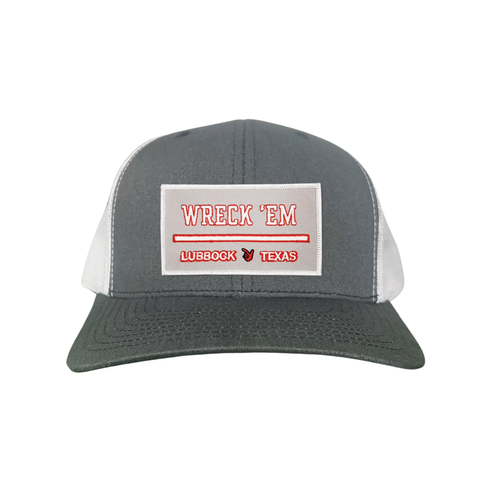 Texas Tech Wreck'Em Tech Lubbock Rectangle Patch Snapback Hat