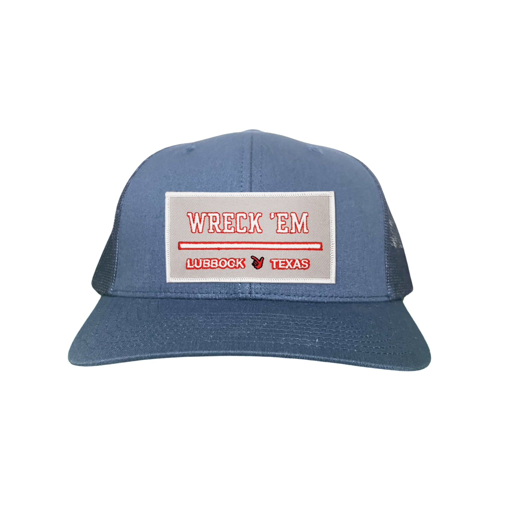 Texas Tech Wreck'Em Tech Lubbock Rectangle Patch Snapback Hat