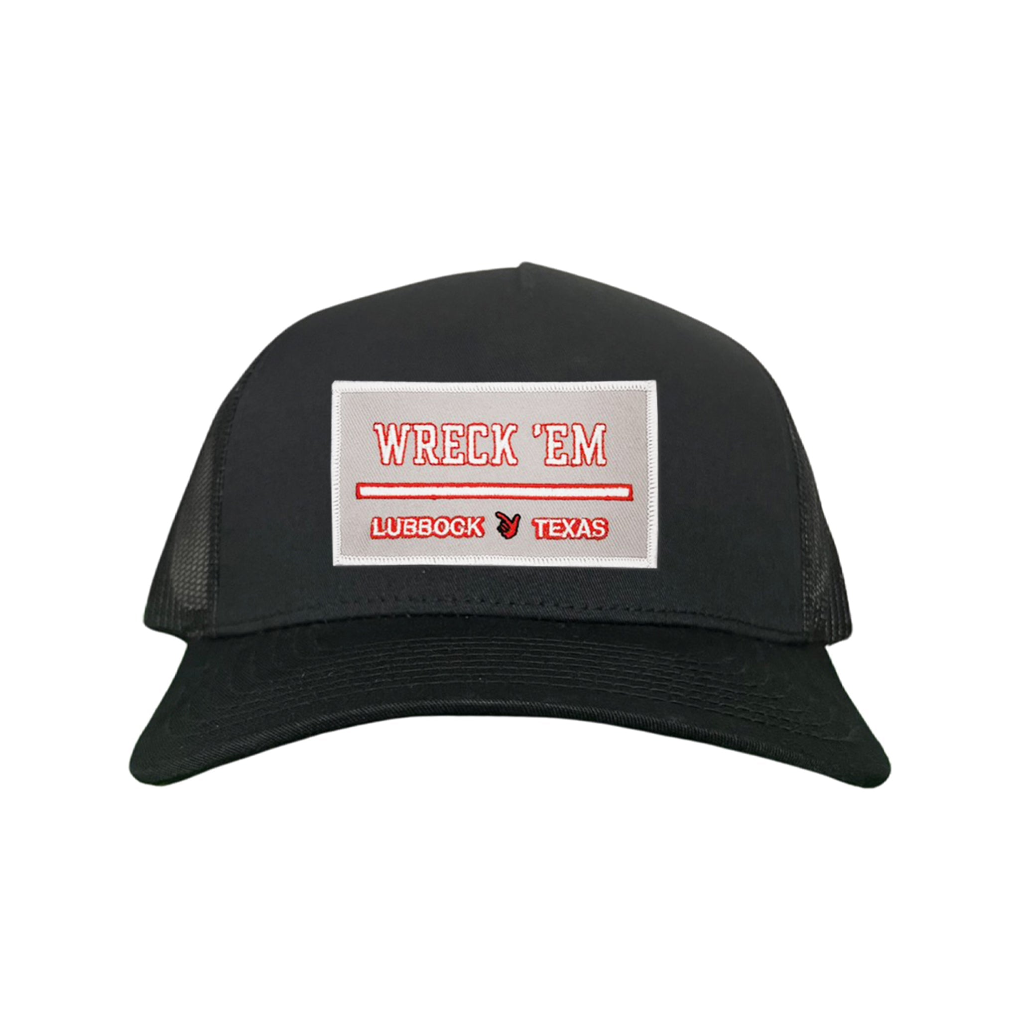 Texas Tech Wreck'Em Tech Lubbock Rectangle Patch Snapback Hat