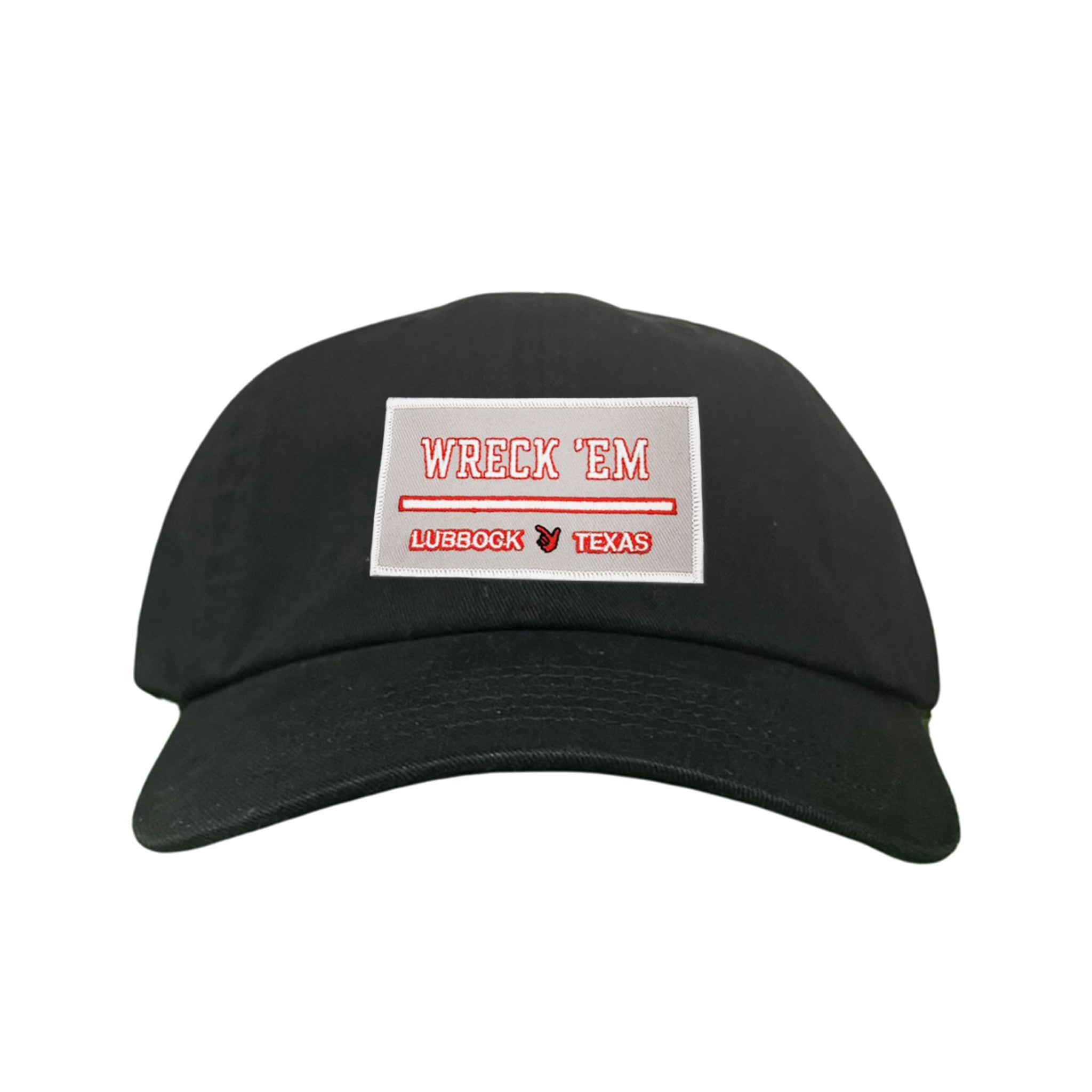Texas Tech Wreck'Em Tech Lubbock Rectangle Patch Snapback Hat