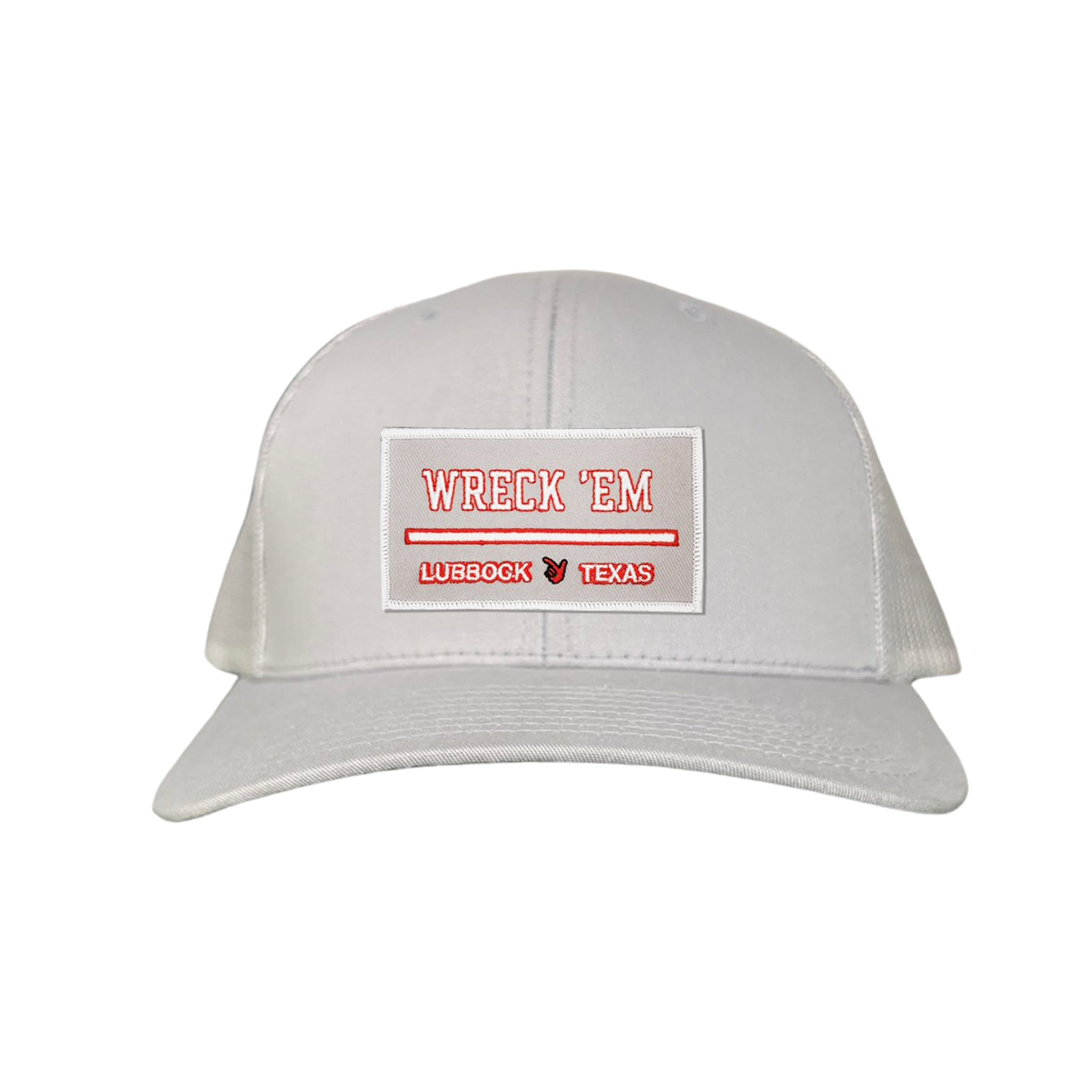 Texas Tech Wreck'Em Tech Lubbock Rectangle Patch Snapback Hat