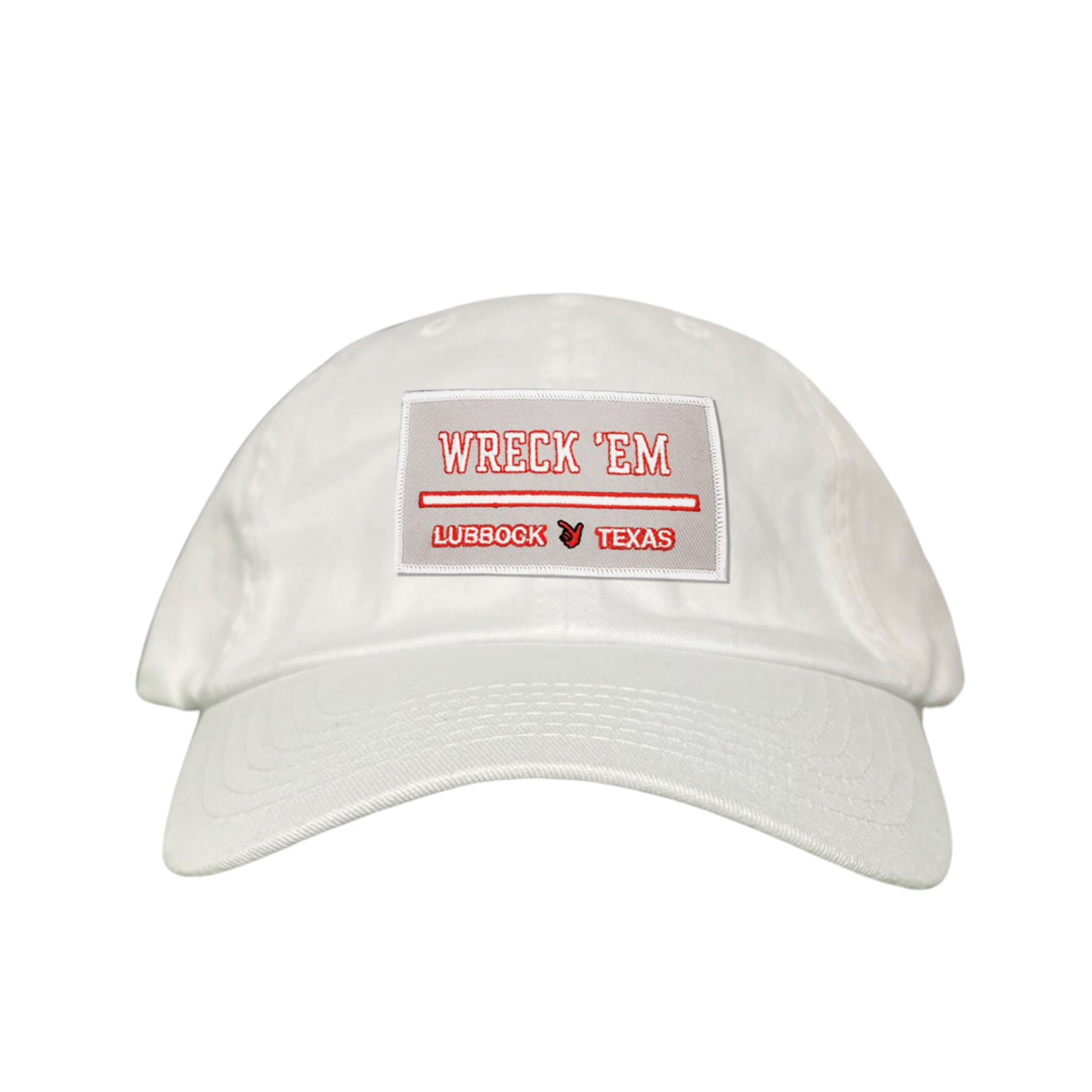 Texas Tech Wreck'Em Tech Lubbock Rectangle Patch Snapback Hat
