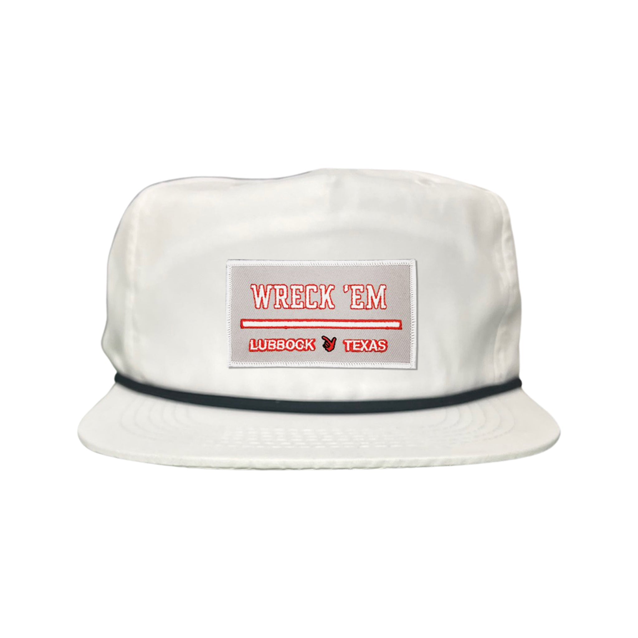 Texas Tech Wreck'Em Tech Lubbock Rectangle Patch Snapback Hat