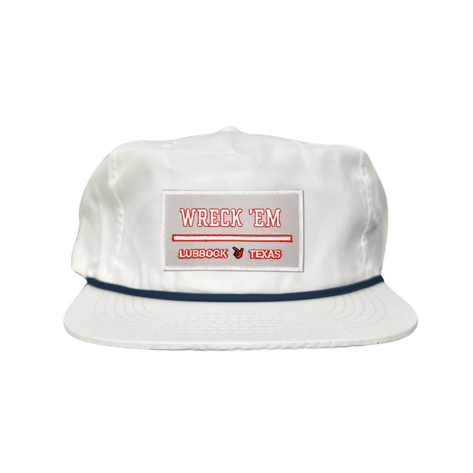 Texas Tech Wreck'Em Tech Lubbock Rectangle Patch Snapback Hat