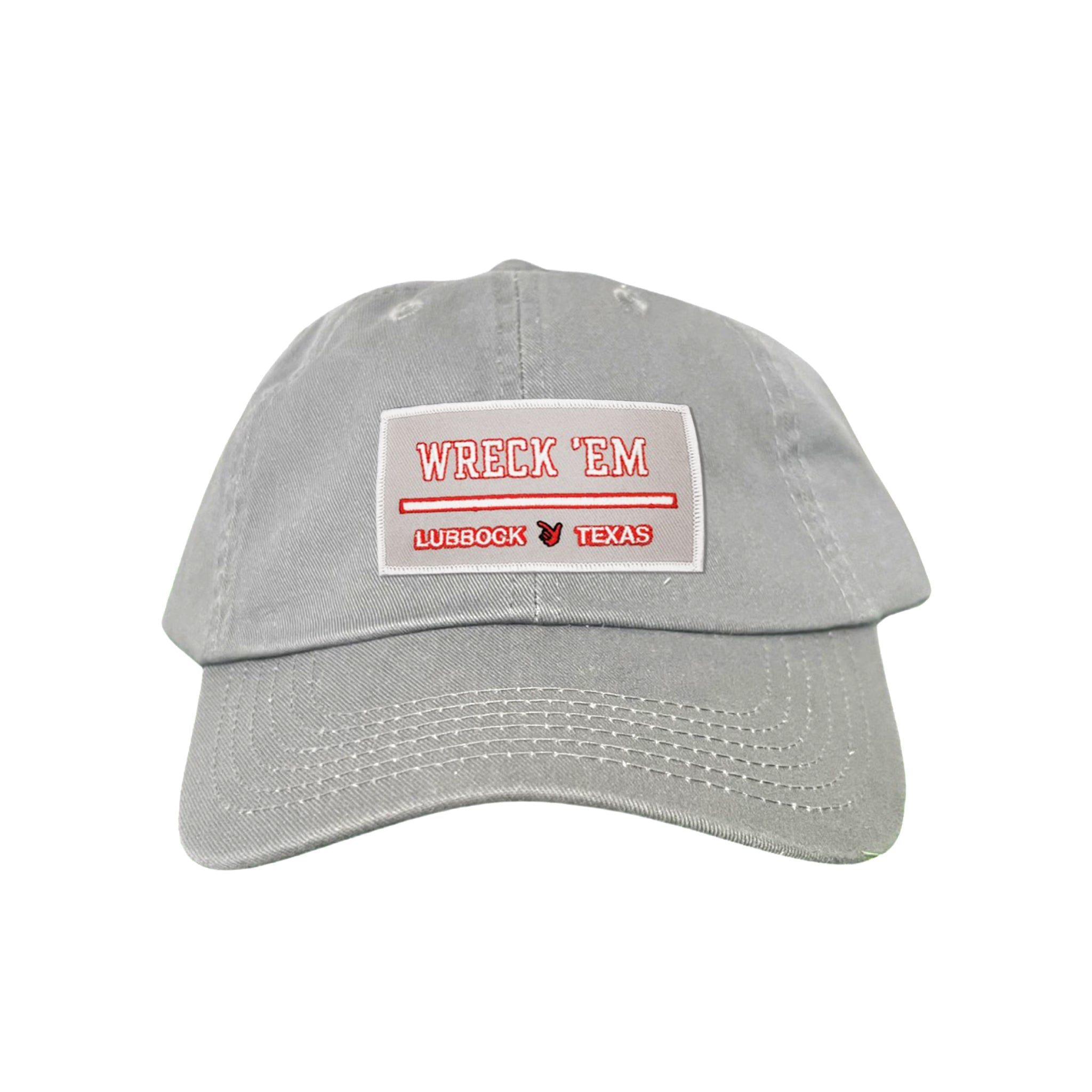 Texas Tech Wreck'Em Tech Lubbock Rectangle Patch Snapback Hat