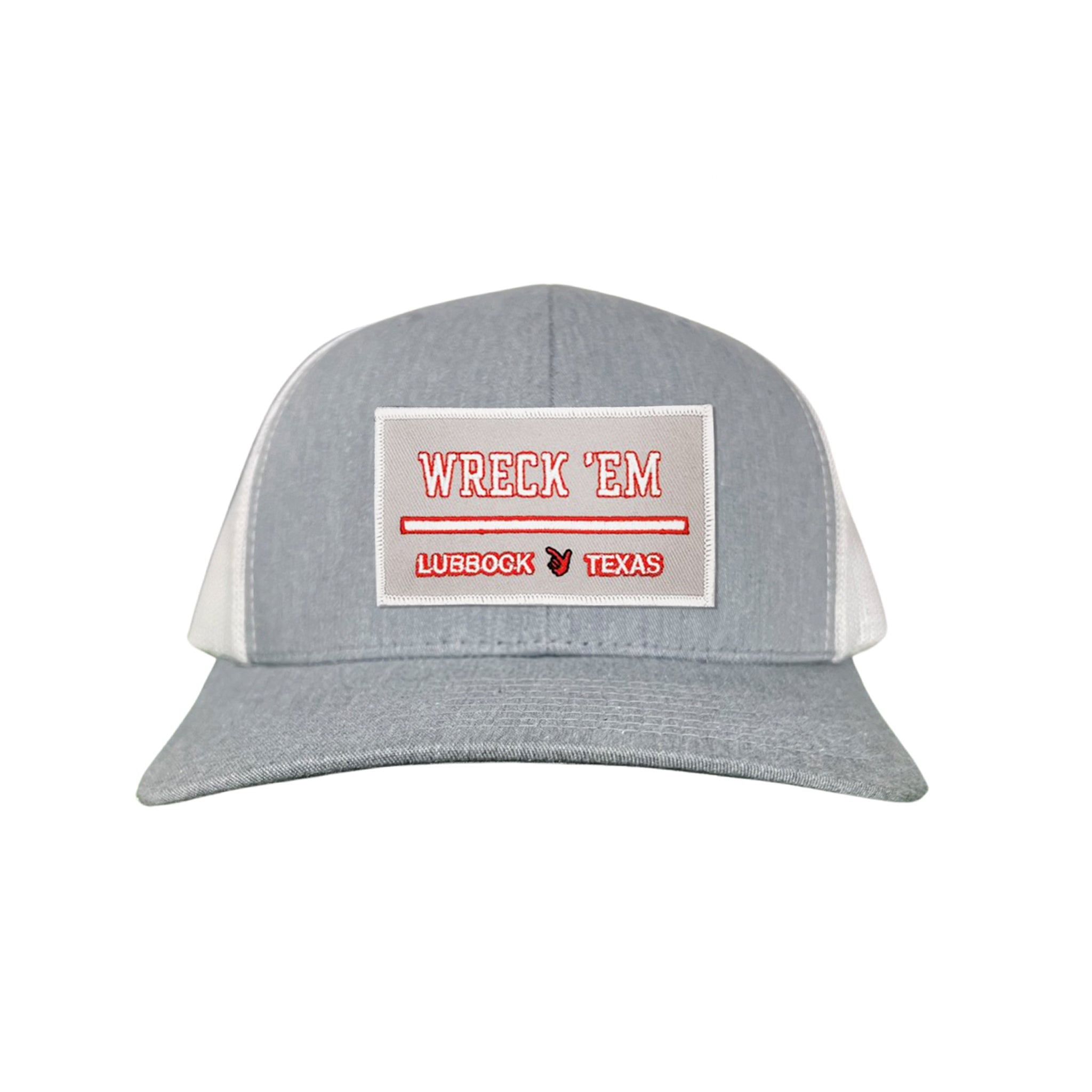 Texas Tech Wreck'Em Tech Lubbock Rectangle Patch Snapback Hat