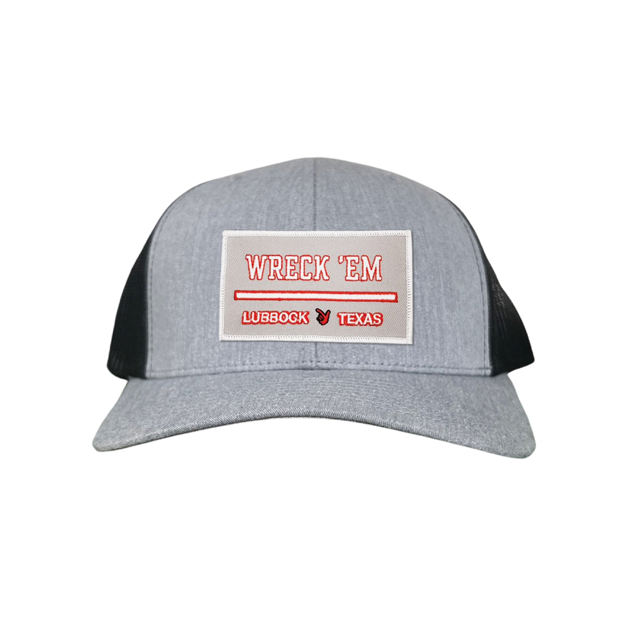Texas Tech Wreck'Em Tech Lubbock Rectangle Patch Snapback Hat