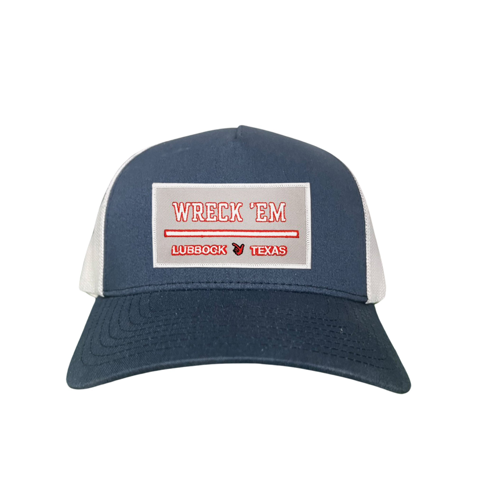 Texas Tech Wreck'Em Tech Lubbock Rectangle Patch Snapback Hat