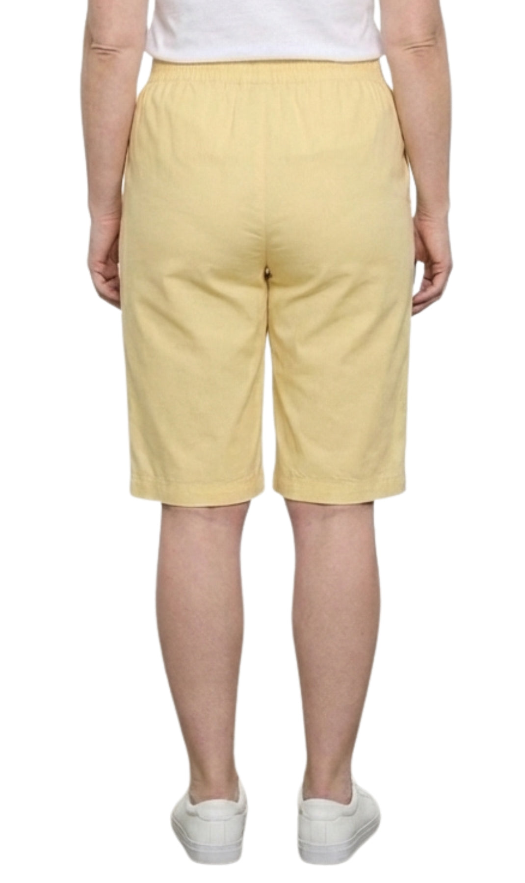 Women's Pull-On Bermuda Shorts in Denim and Twill - Stretch Fit