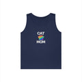 Pride Cat Mom Unisex Heavy Cotton Tank Top (8 Colors)