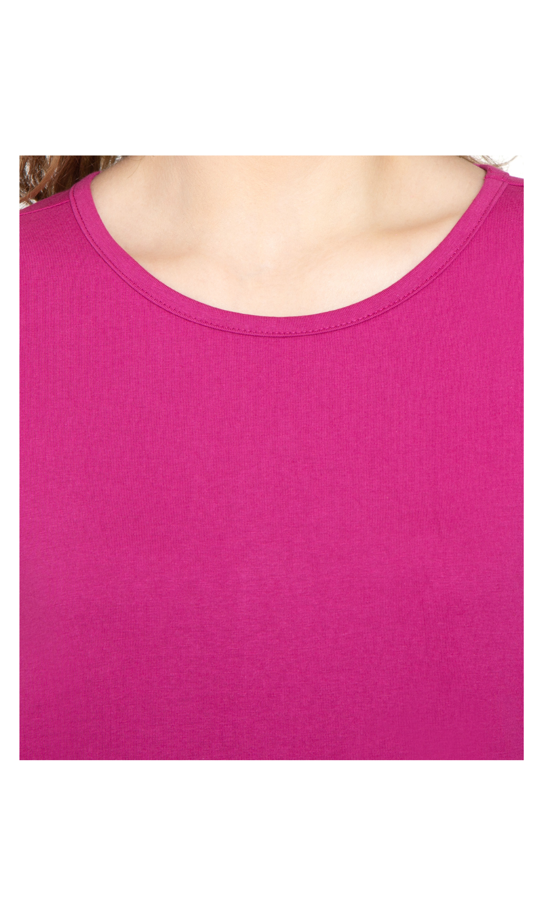 Women's 3/4 Sleeve Crew Neck Jersey Knit Top
