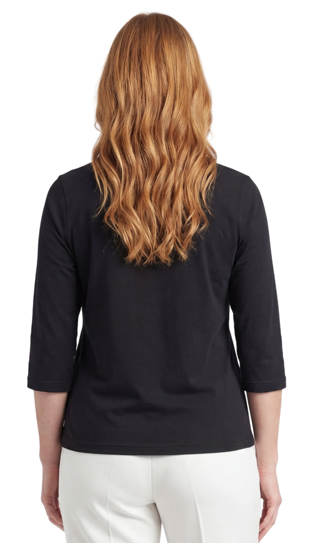 Women's 3/4 Sleeve Crew Neck Jersey Knit Top