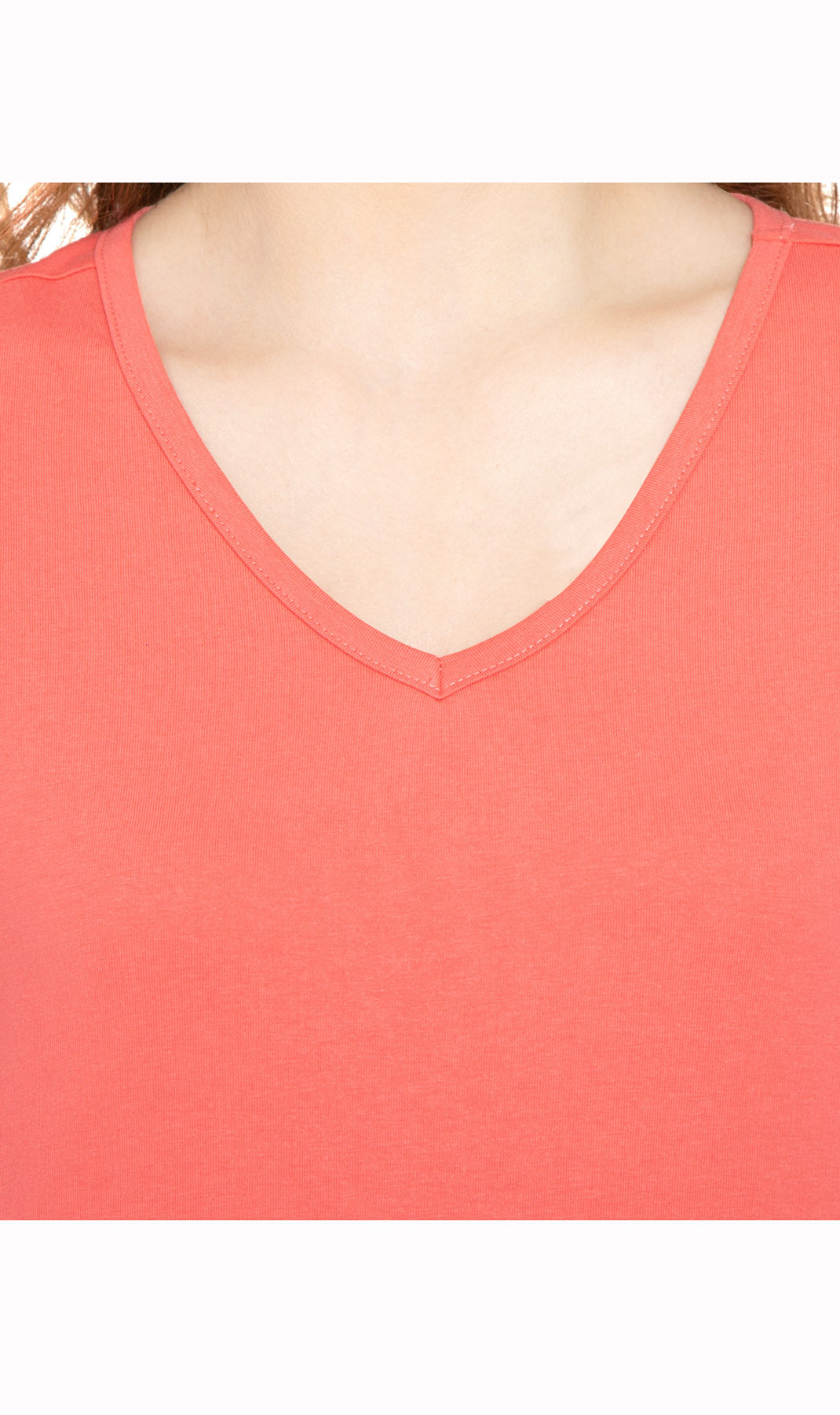 Women's Short Sleeve V-Neck T-Shirt Wrinkle Resistant Tee