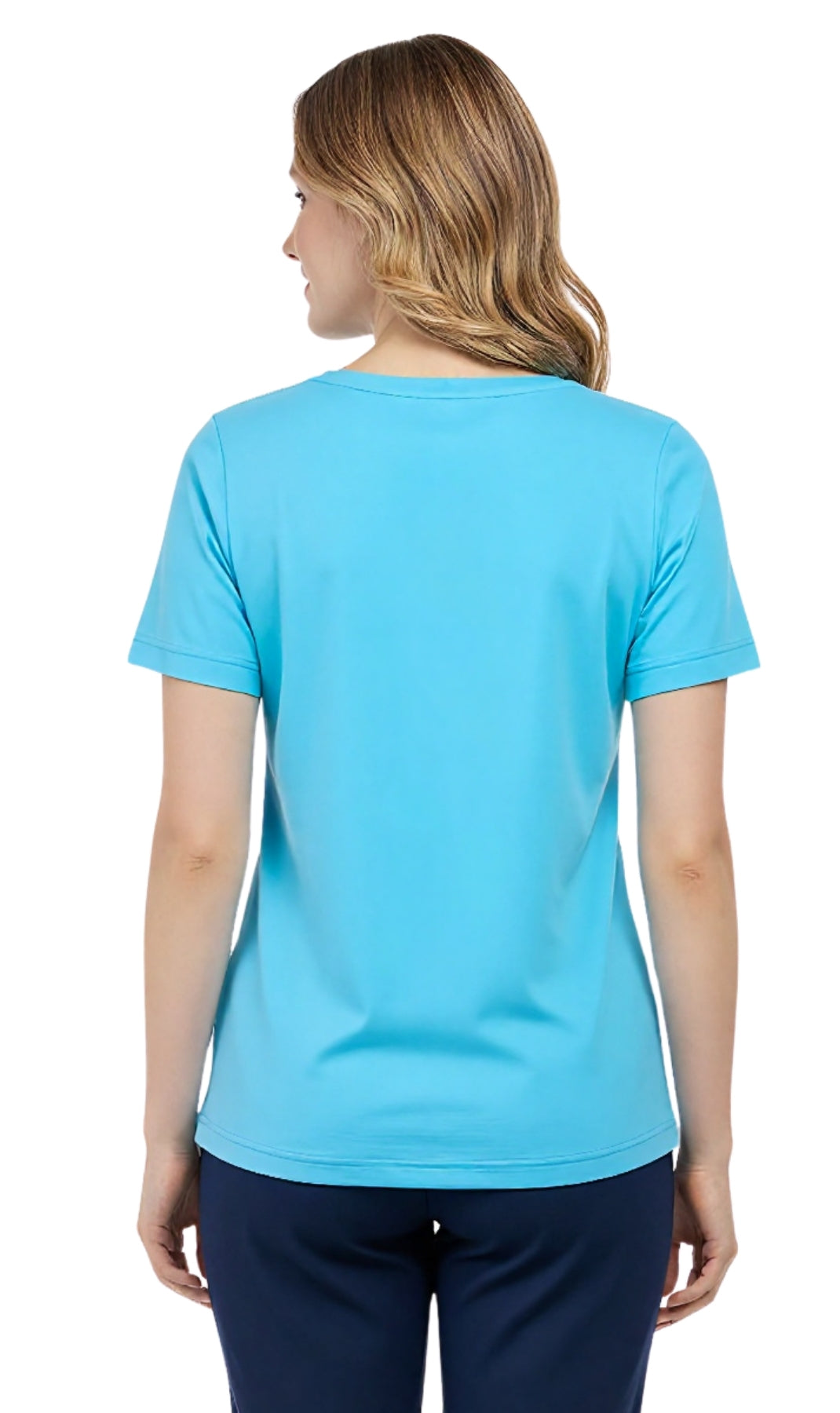 Women's Short Sleeve V-Neck T-Shirt Wrinkle Resistant Tee