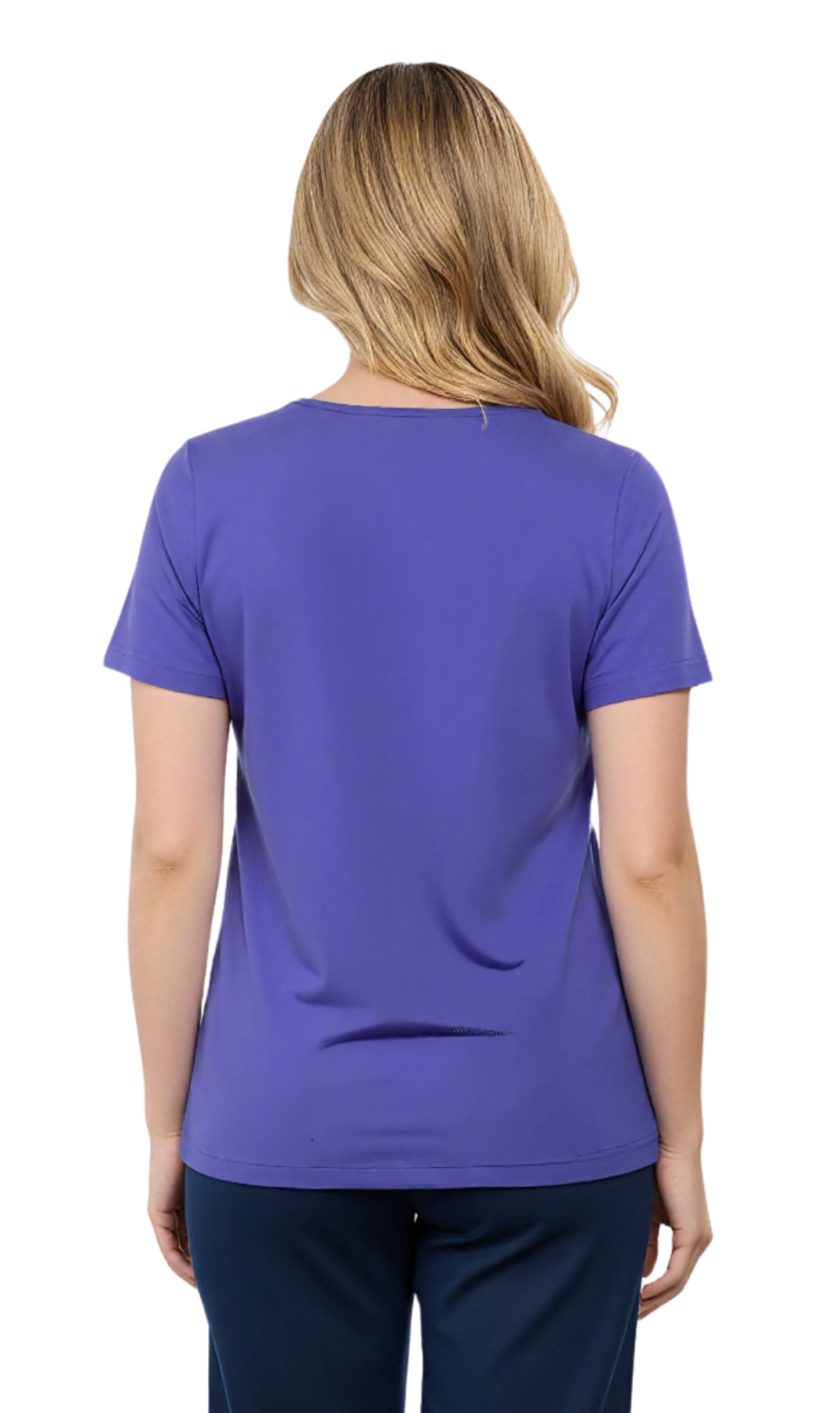 Women's Short Sleeve V-Neck T-Shirt Wrinkle Resistant Tee