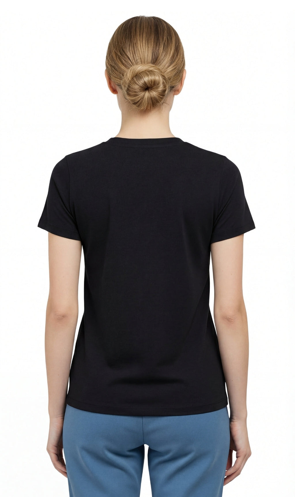 Women's Short Sleeve V-Neck T-Shirt Wrinkle Resistant Tee